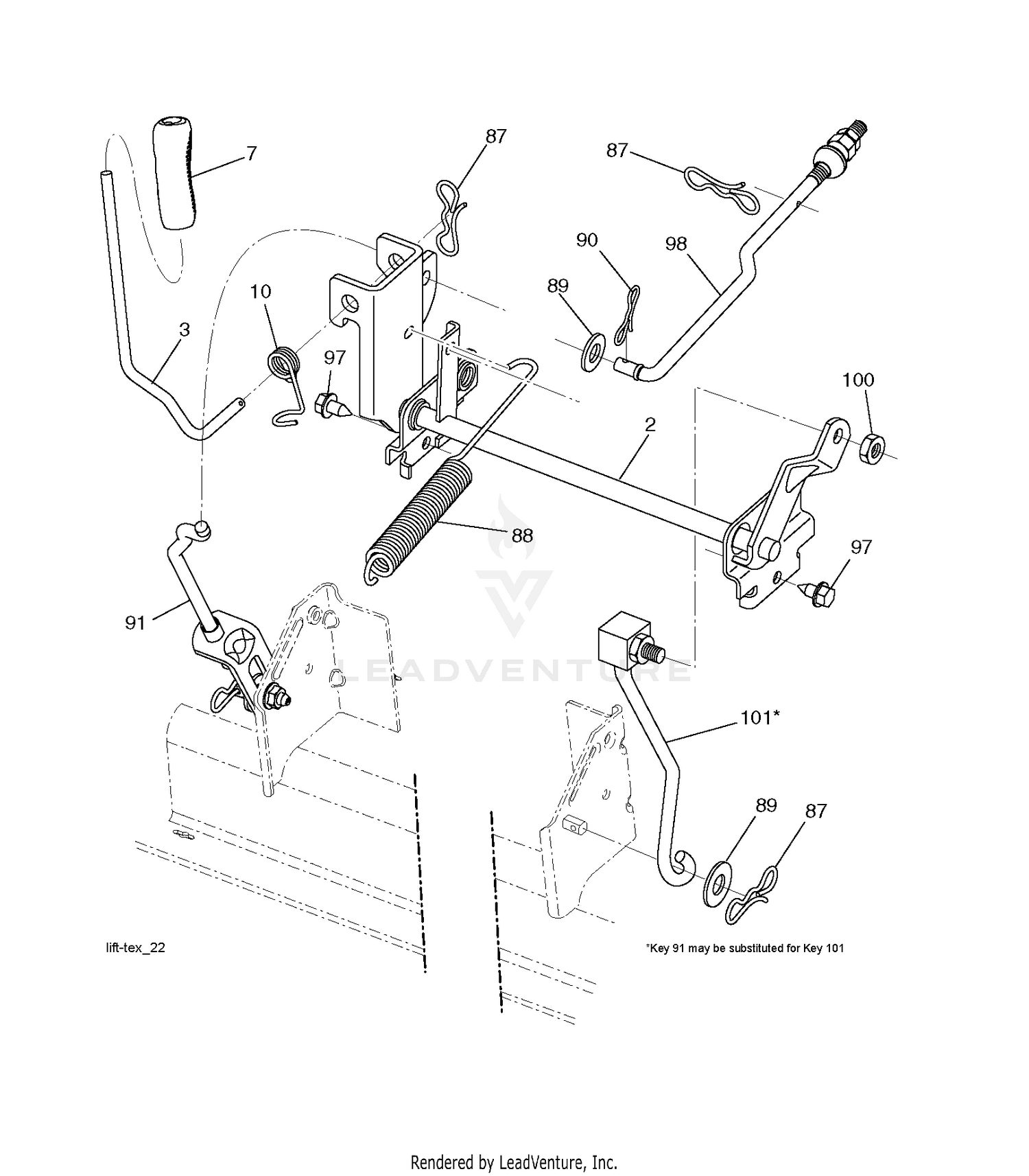 MOWER LIFT / DECK LIFT