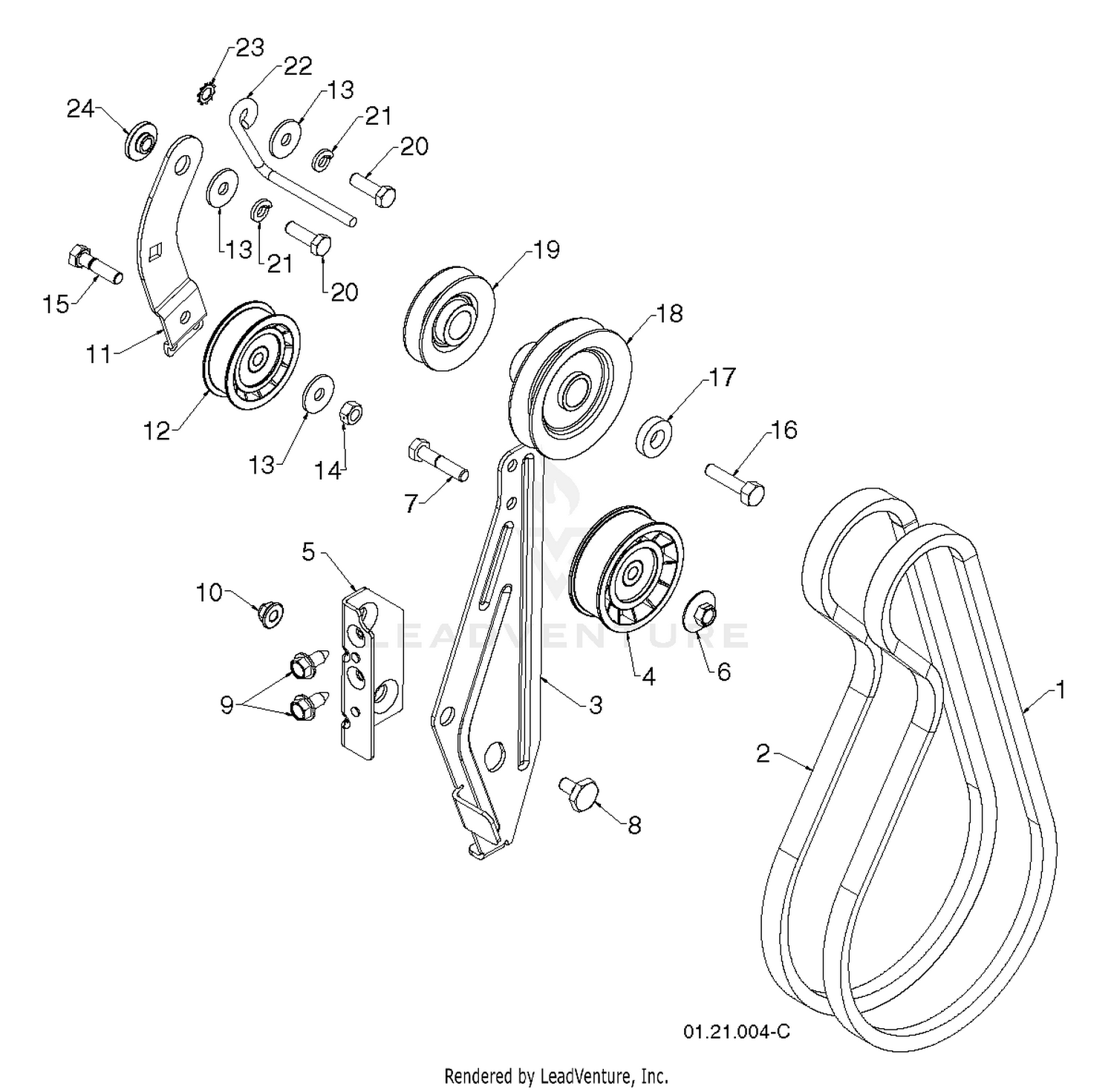 CHASSIS ENGINE PULLEYS