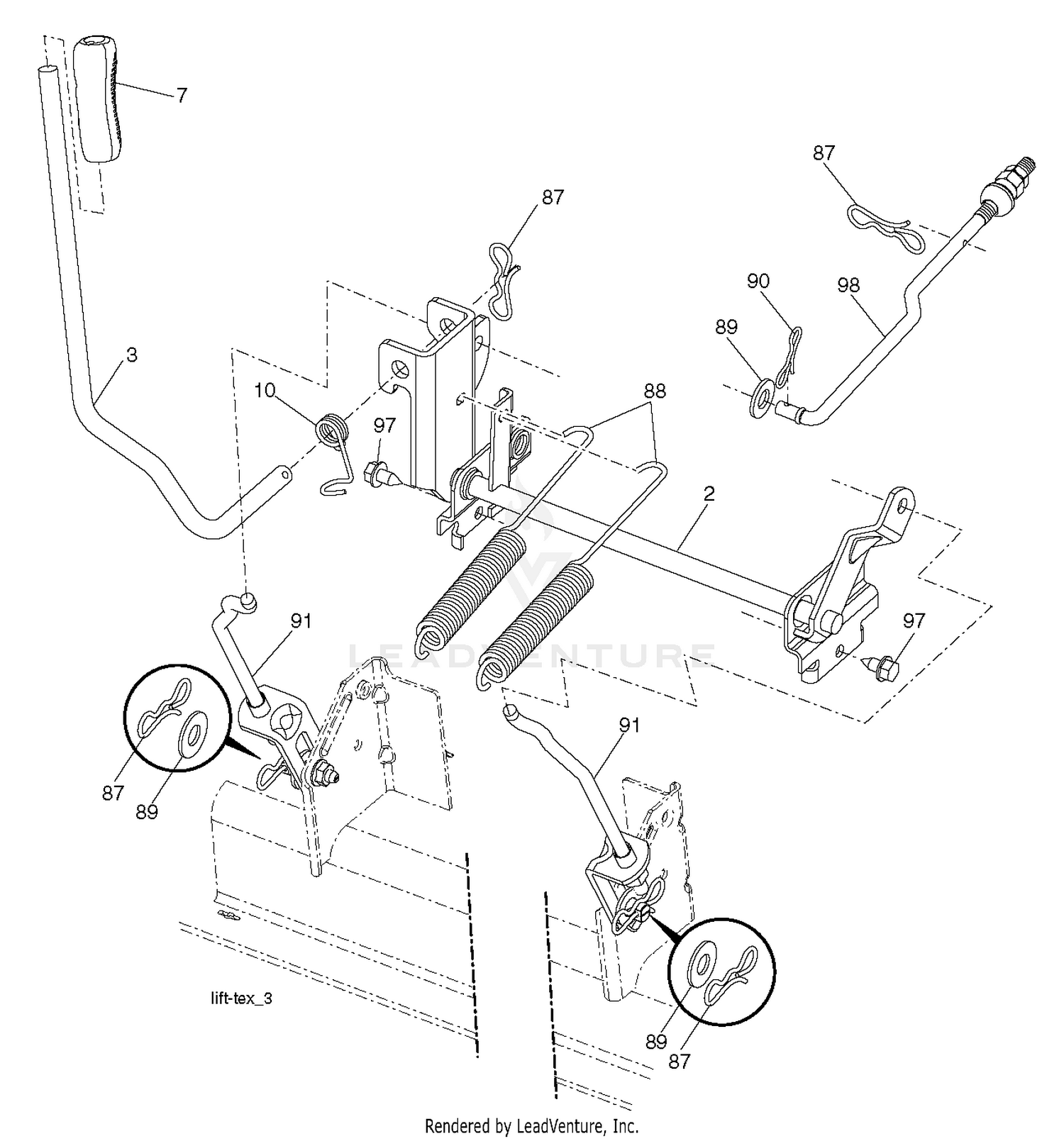 MOWER LIFT / DECK LIFT