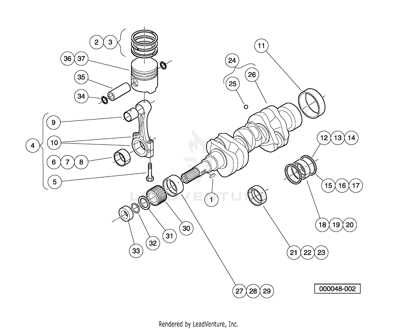 Piston and Crankshaft