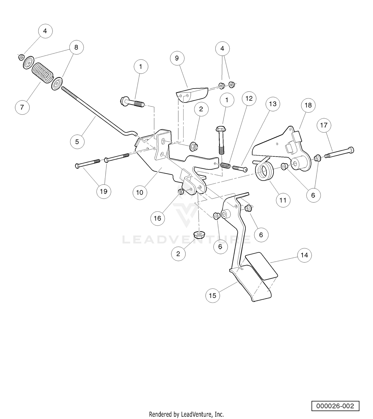 Accelerator Pedal Assembly - Style A