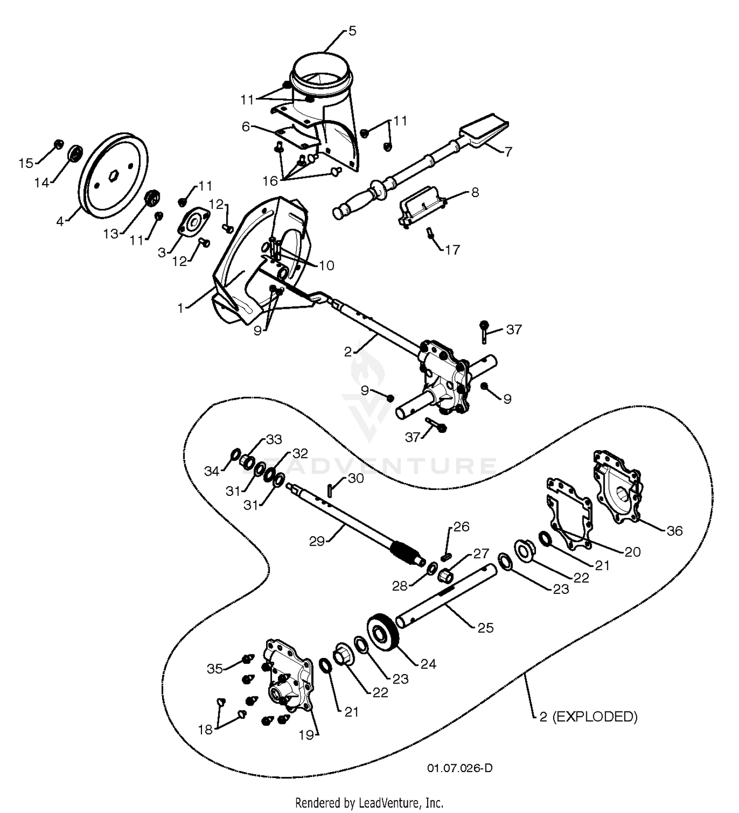 AUGER HOUSING & IMPELLER 6