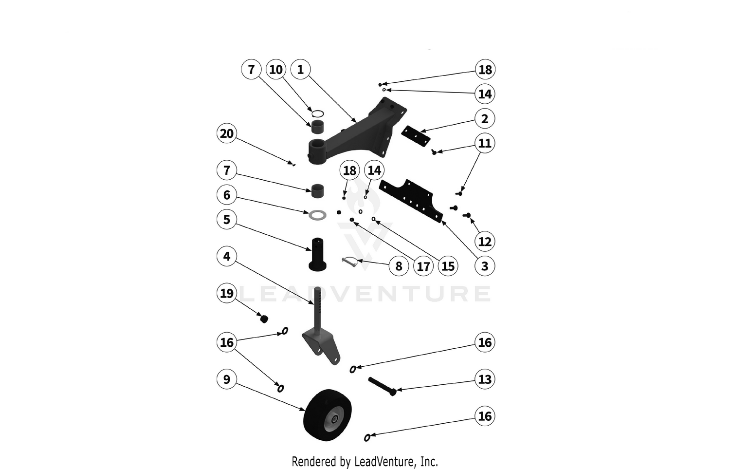 PIVOTING WHEEL