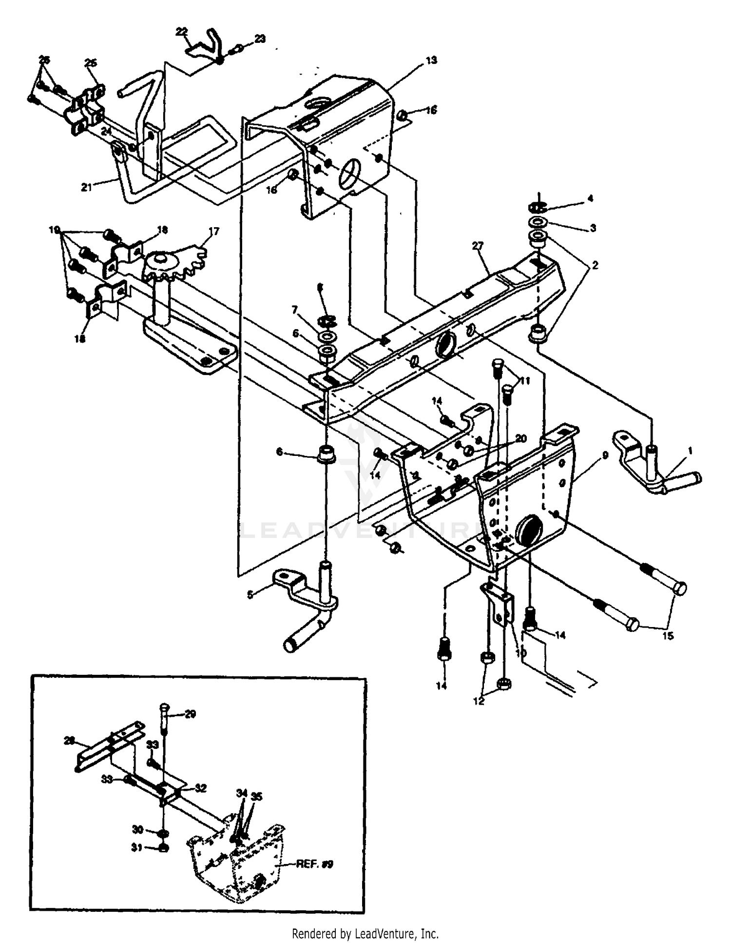 Pre-Paint Front Axle Assembly