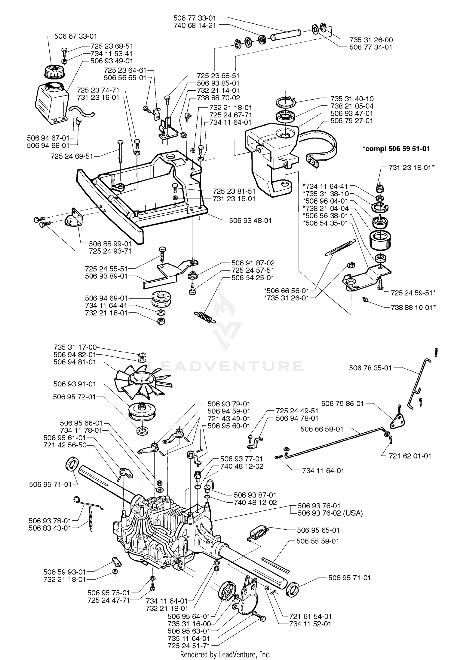 Tank And Steering Assembly