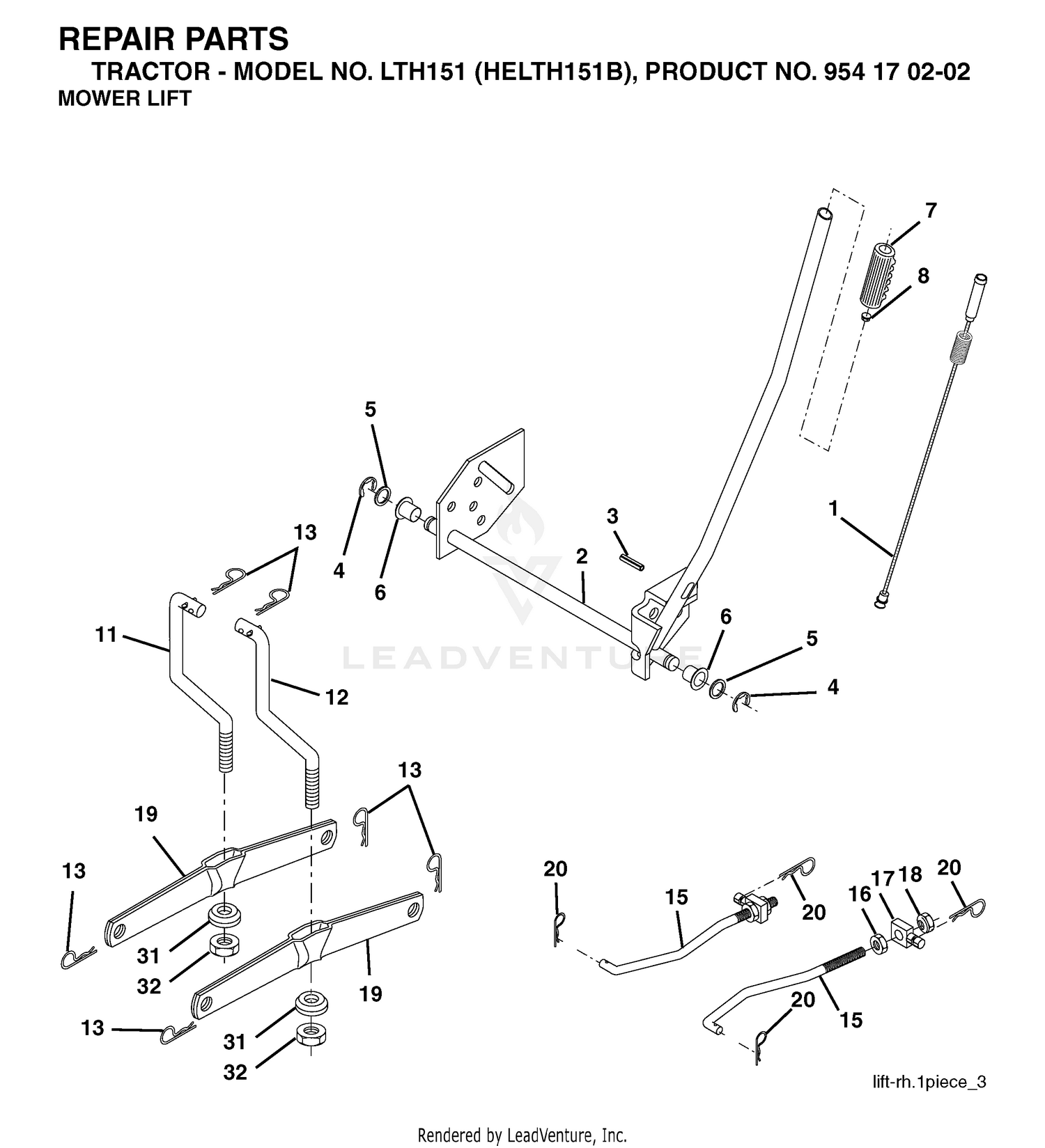 MOWER LIFT / DECK LIFT
