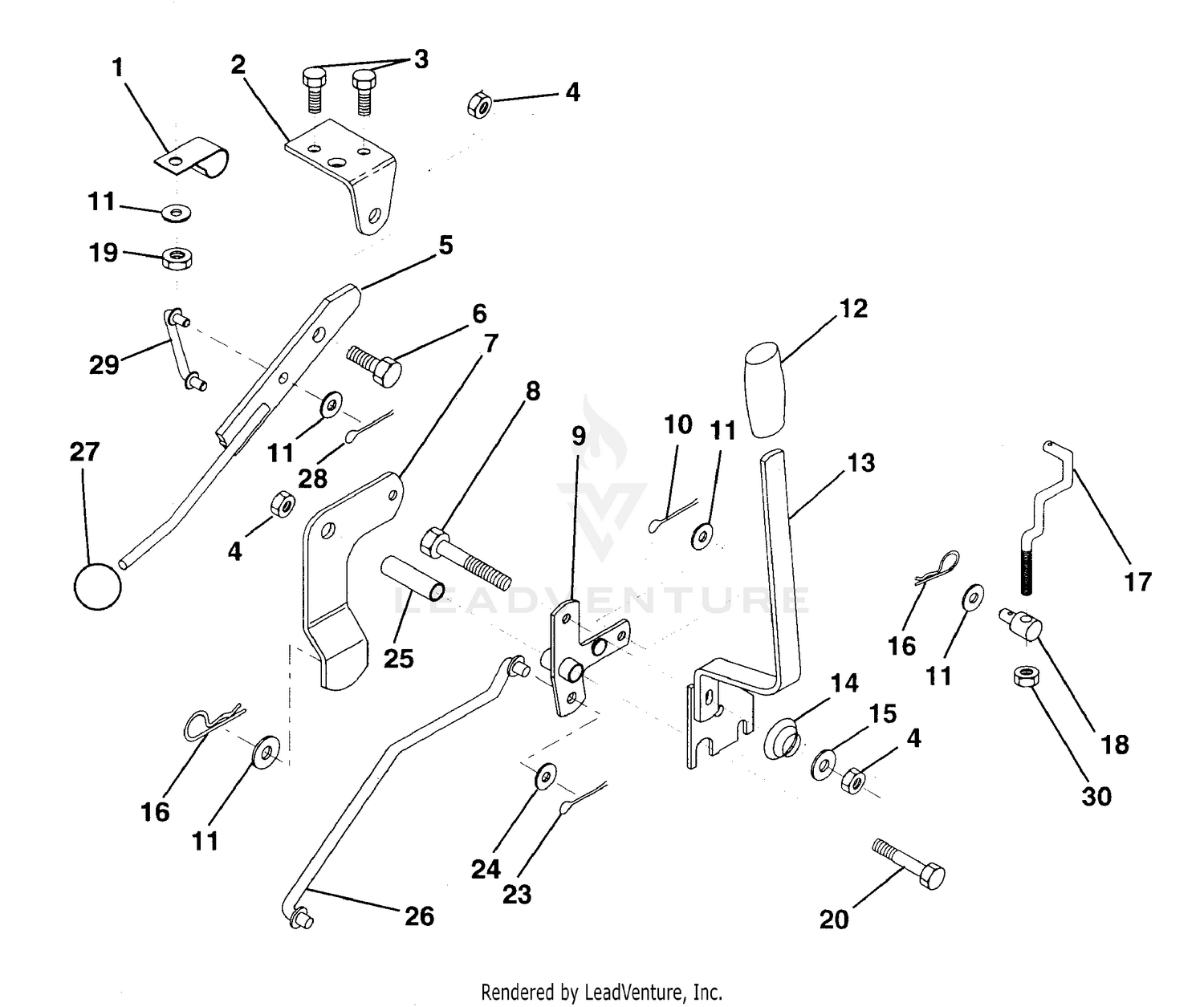 Mower Lift Lever