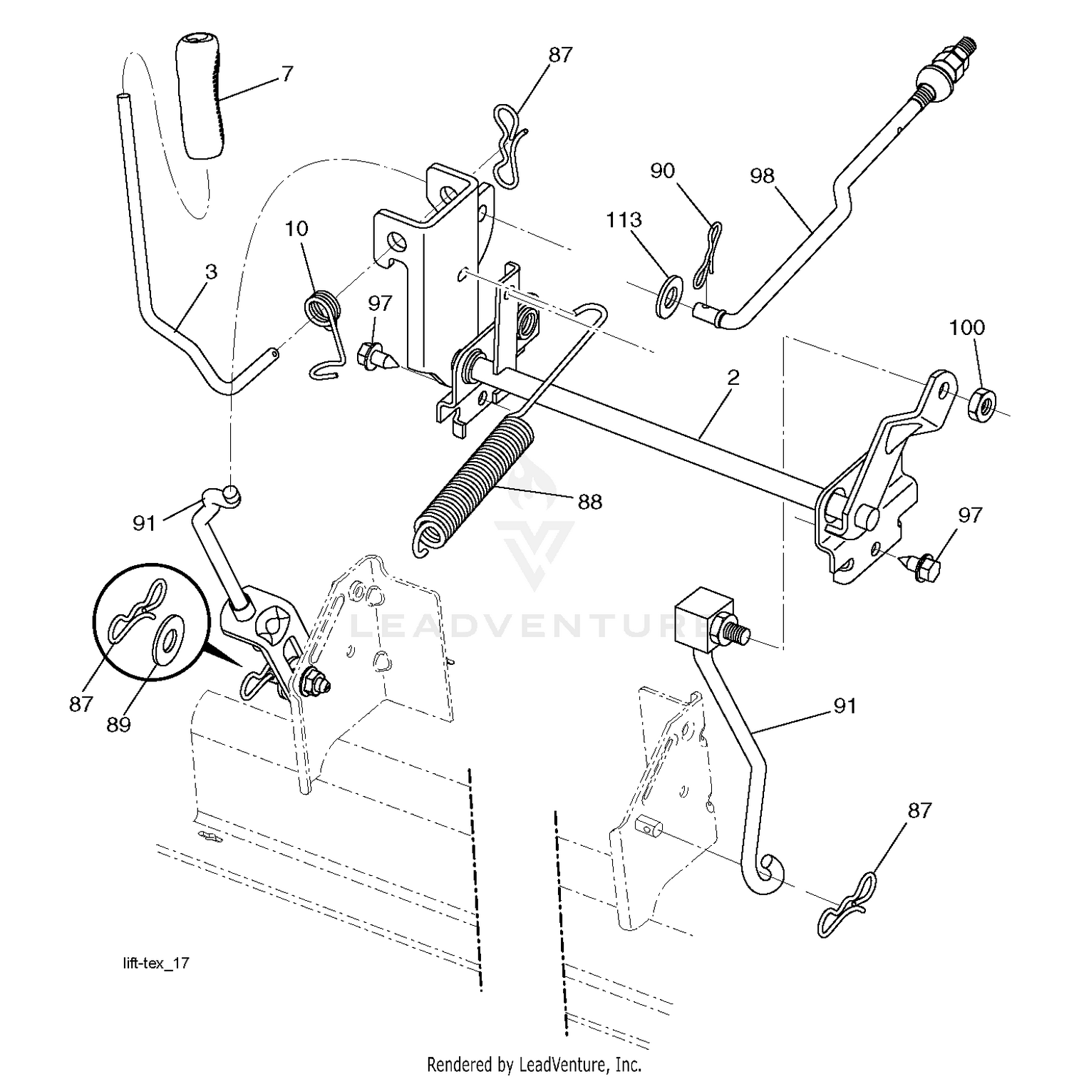 MOWER LIFT / DECK LIFT