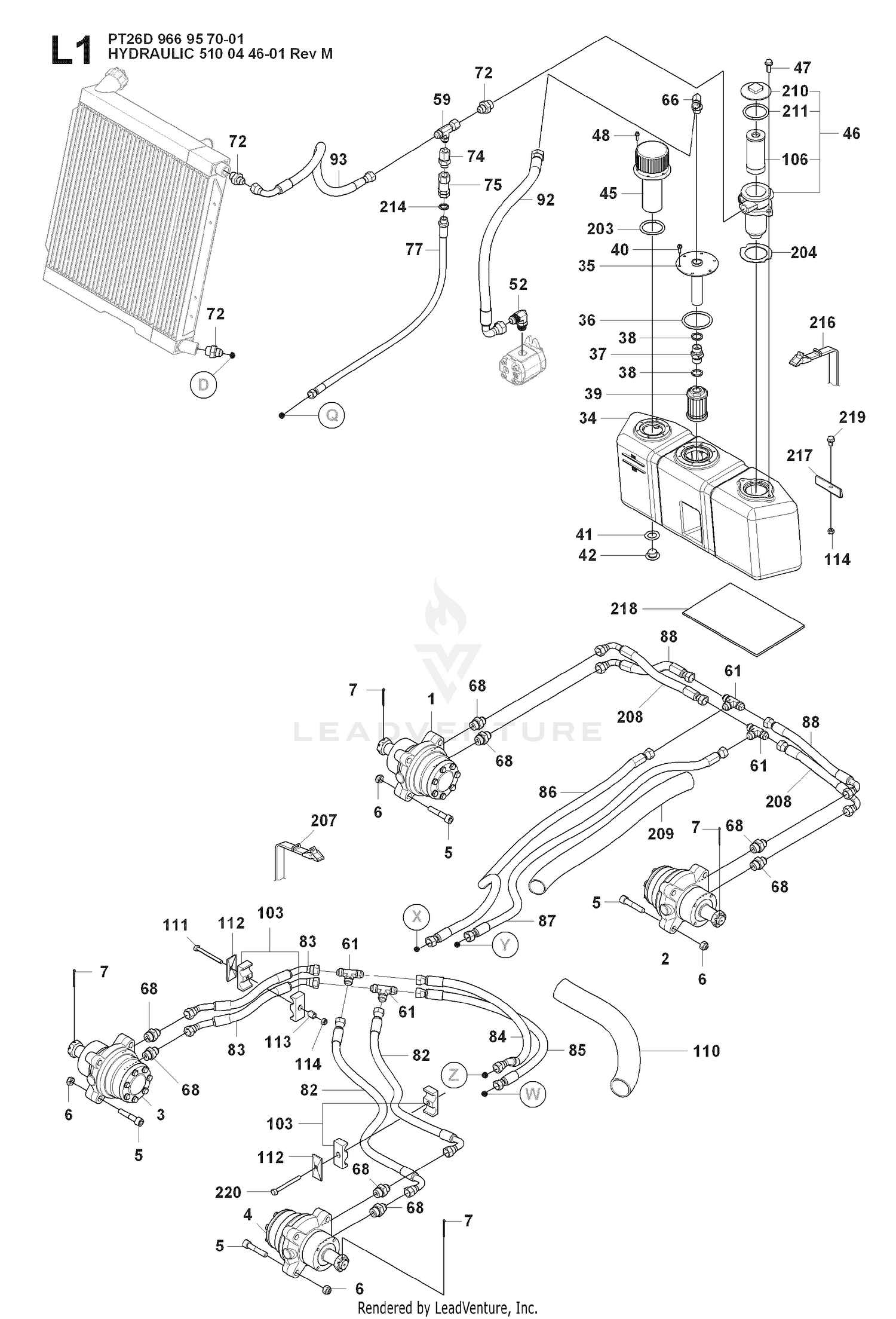HYDRAULIC PUMP - MOTOR