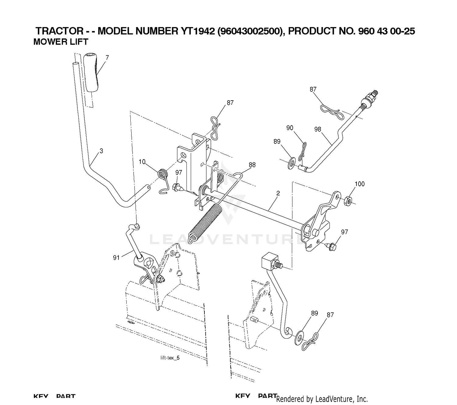 MOWER LIFT / DECK LIFT