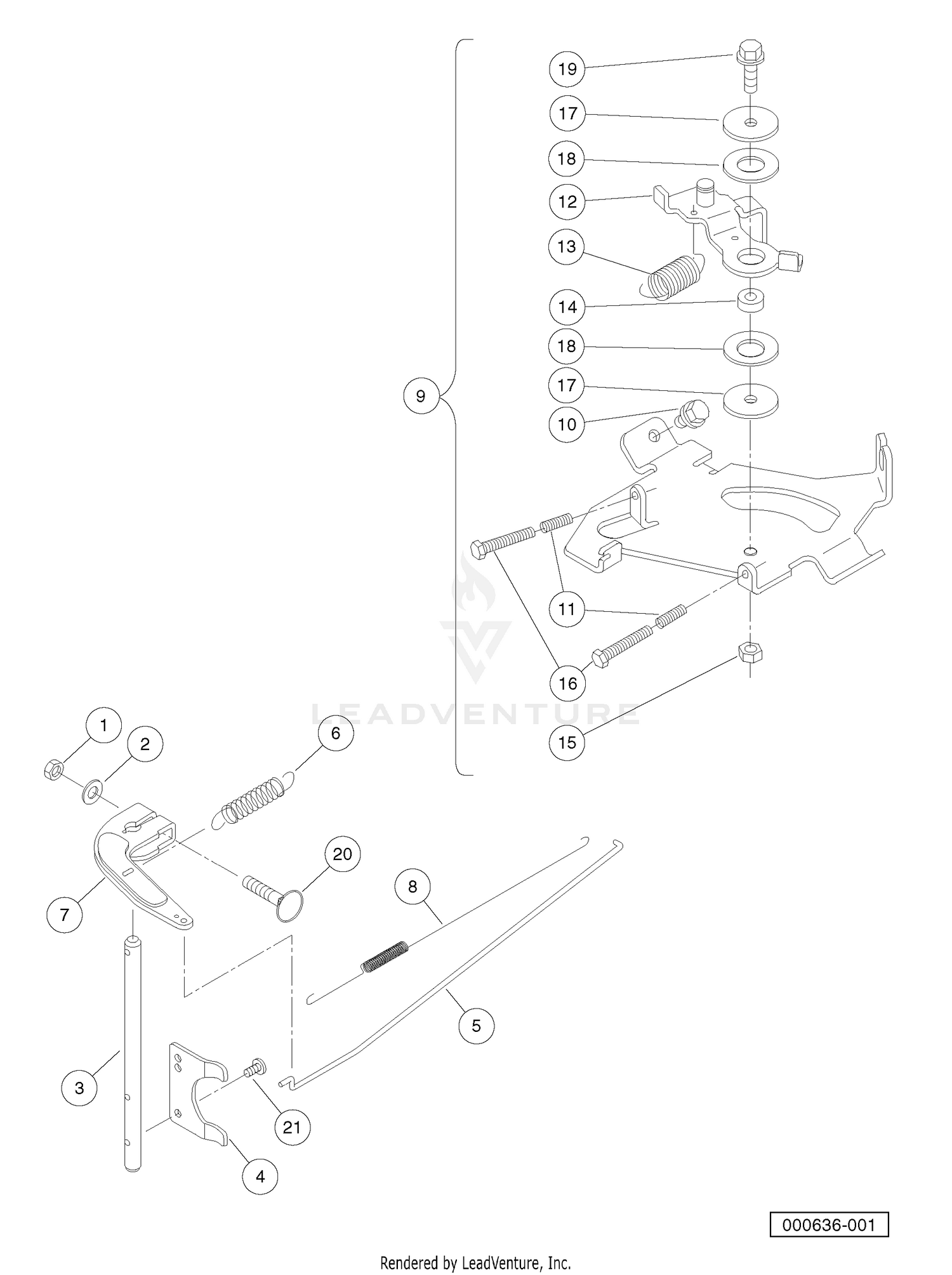 Governor Arm and Springs