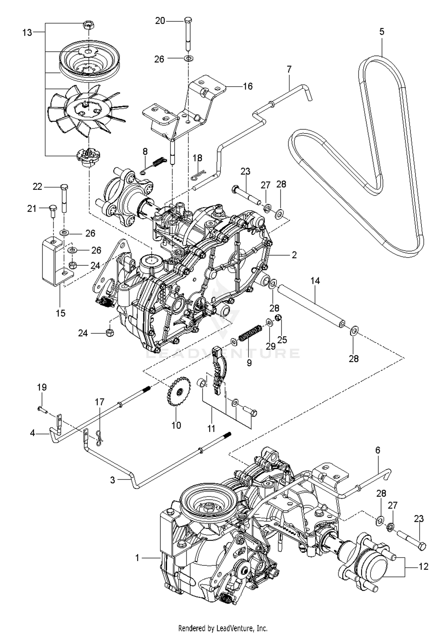 HYDRAULIC PUMP - MOTOR