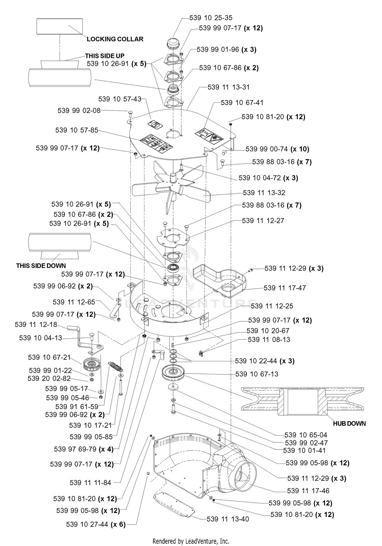 Accessory HCS13 Collection Blower 72" (Part 1)