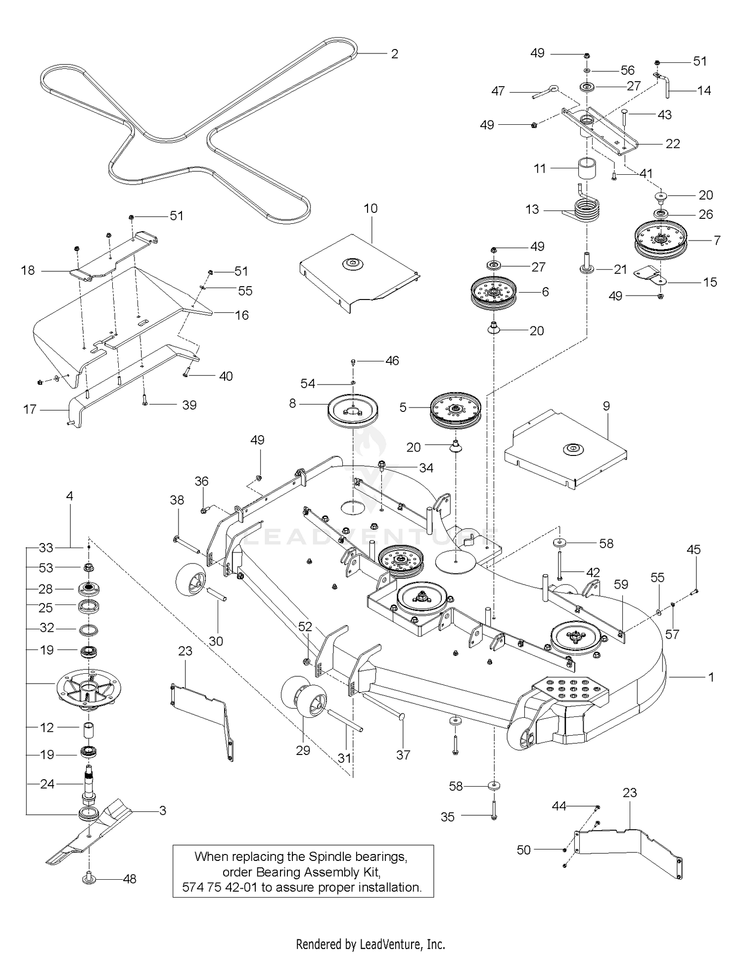 MOWER DECK / CUTTING DECK