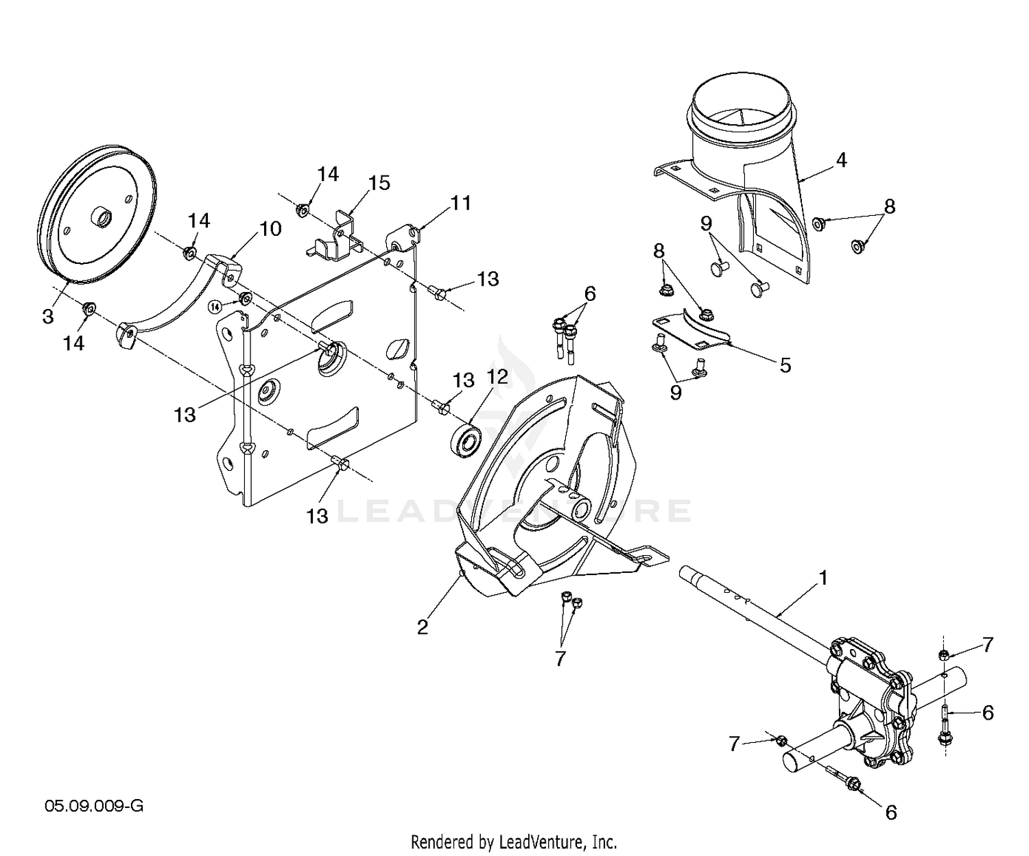 AUGER HOUSING IMPELLER