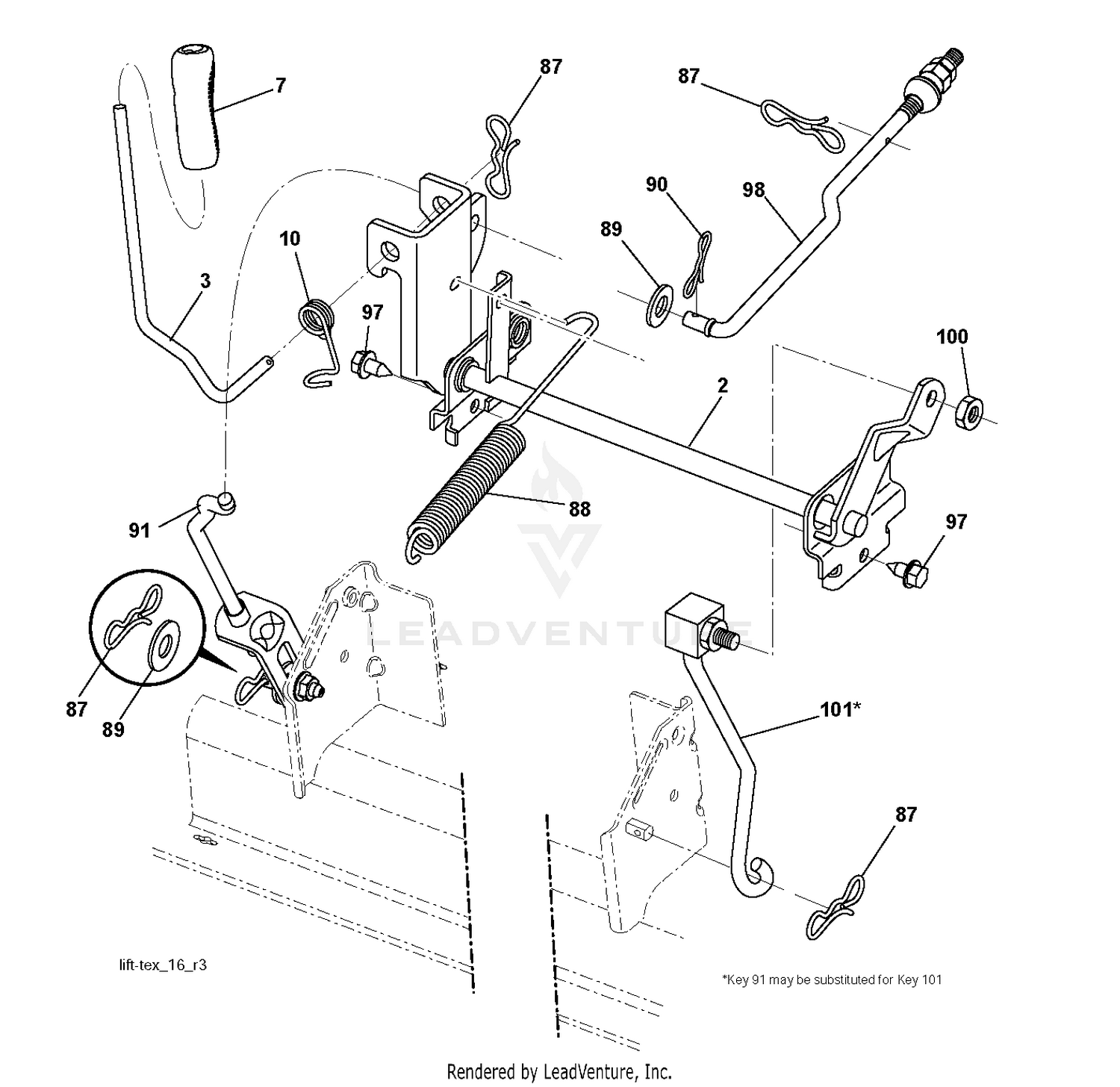 MOWER LIFT / DECK LIFT