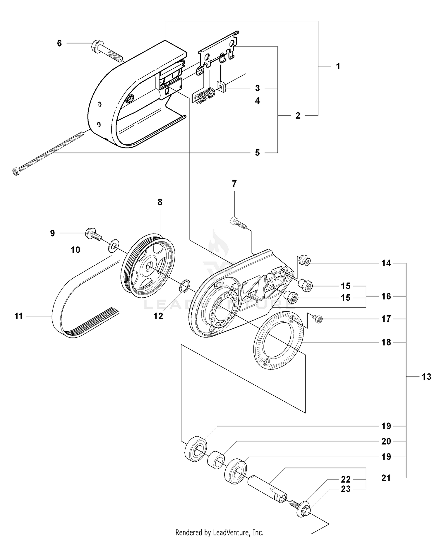 Belt Guard and Bearing Housing
