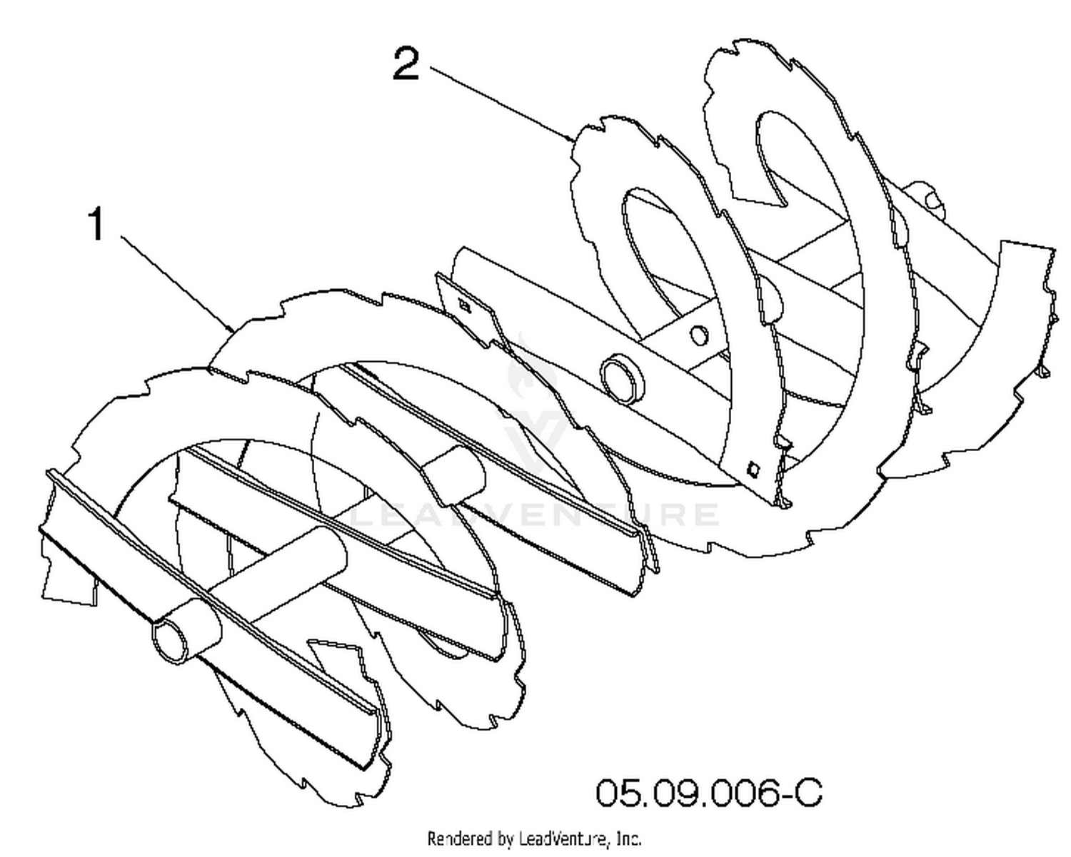 AUGER HOUSING IMPELLER
