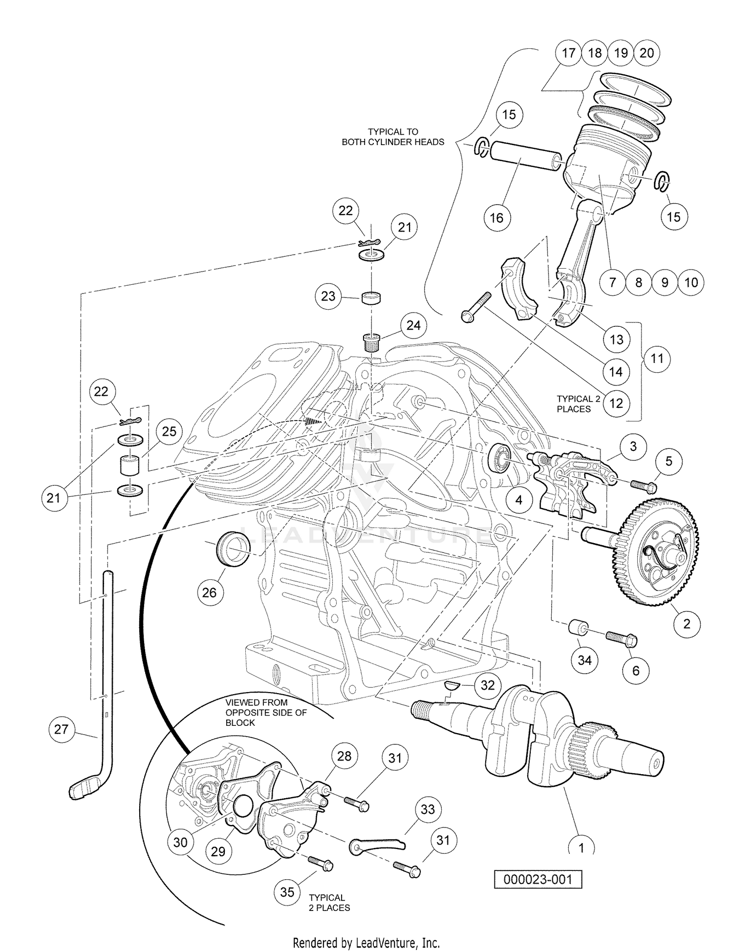 Crankcase and Crankshaft