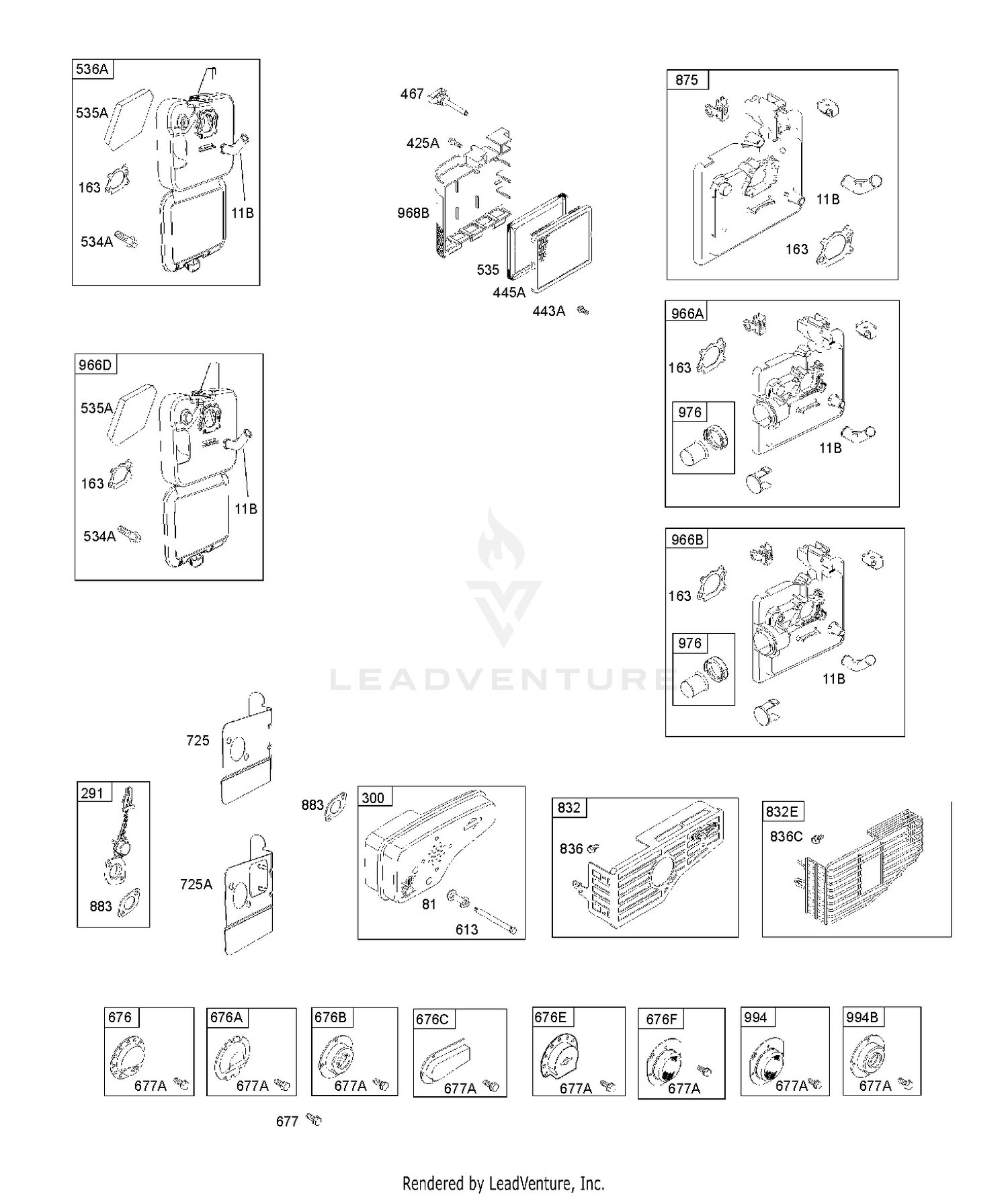 AIR CLEANER, EXHAUST SYSTEM 12