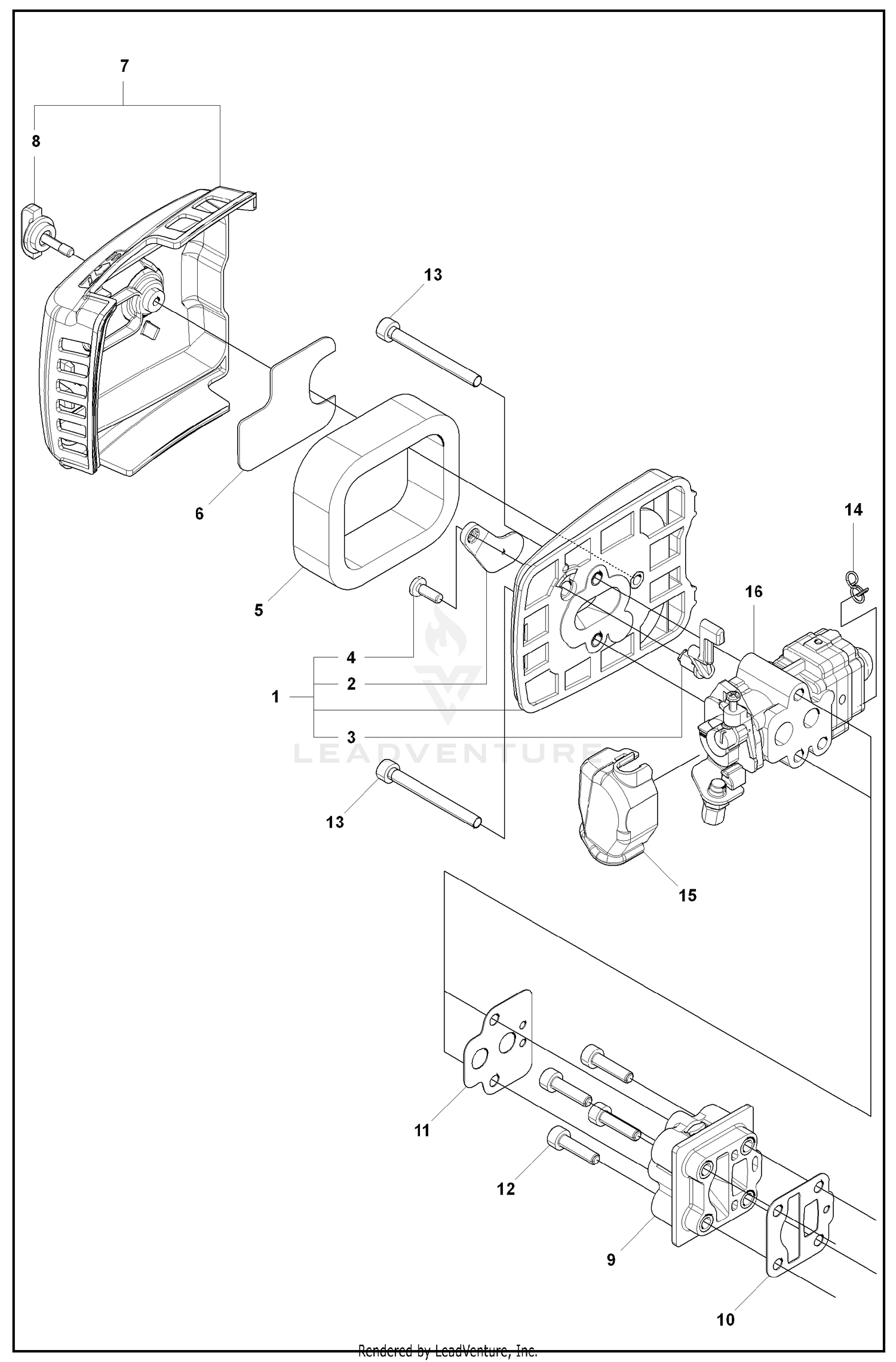 Carburetor and Intake and Air Filter