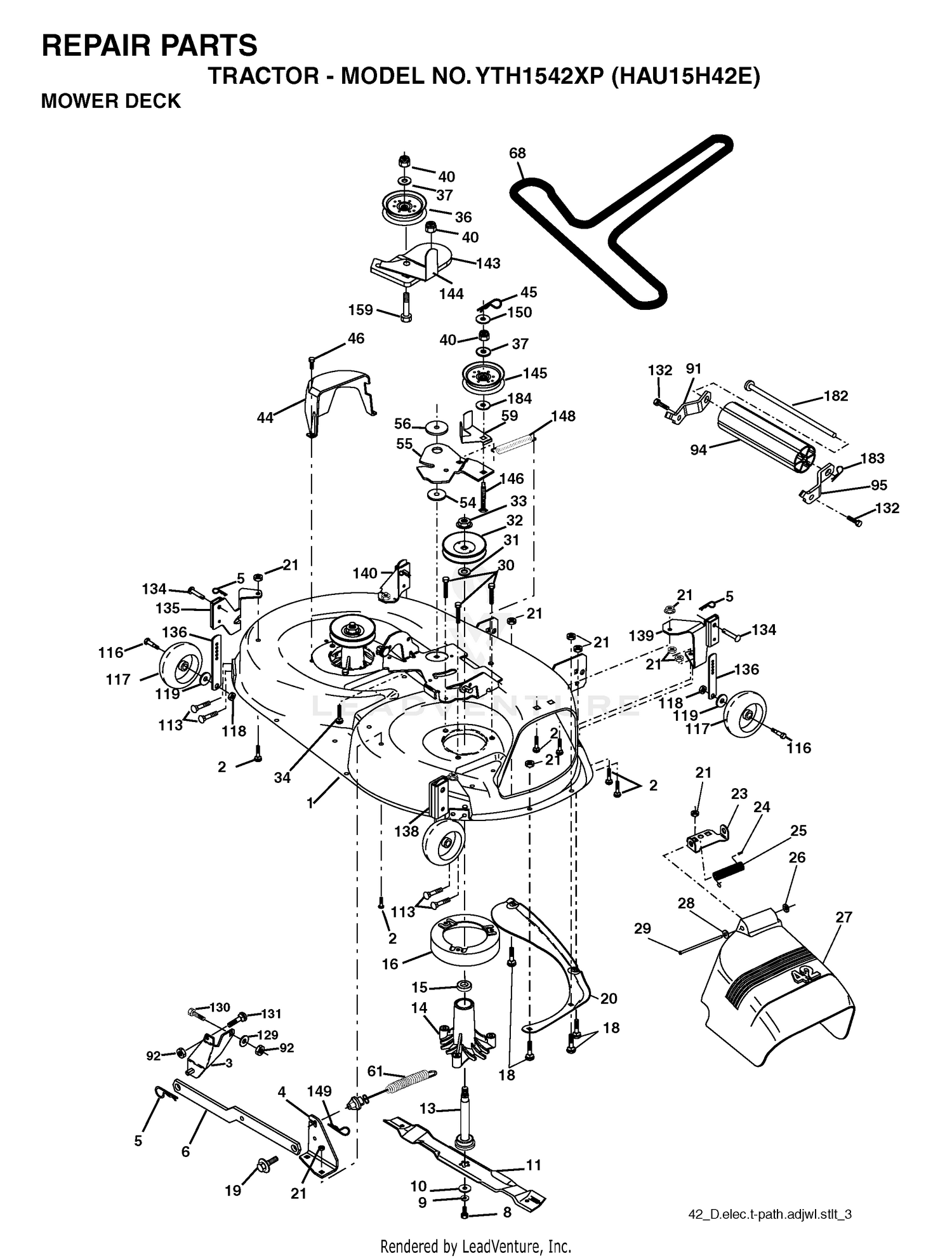 MOWER DECK / CUTTING DECK