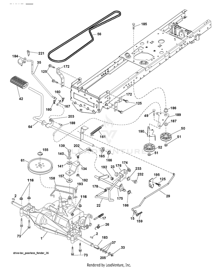 Husqvarna LT152 96041002905 (201001) Riding Tractor Parts and
