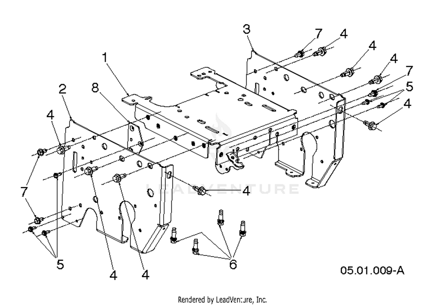 CHASSIS, ENGINE & PULLEYS