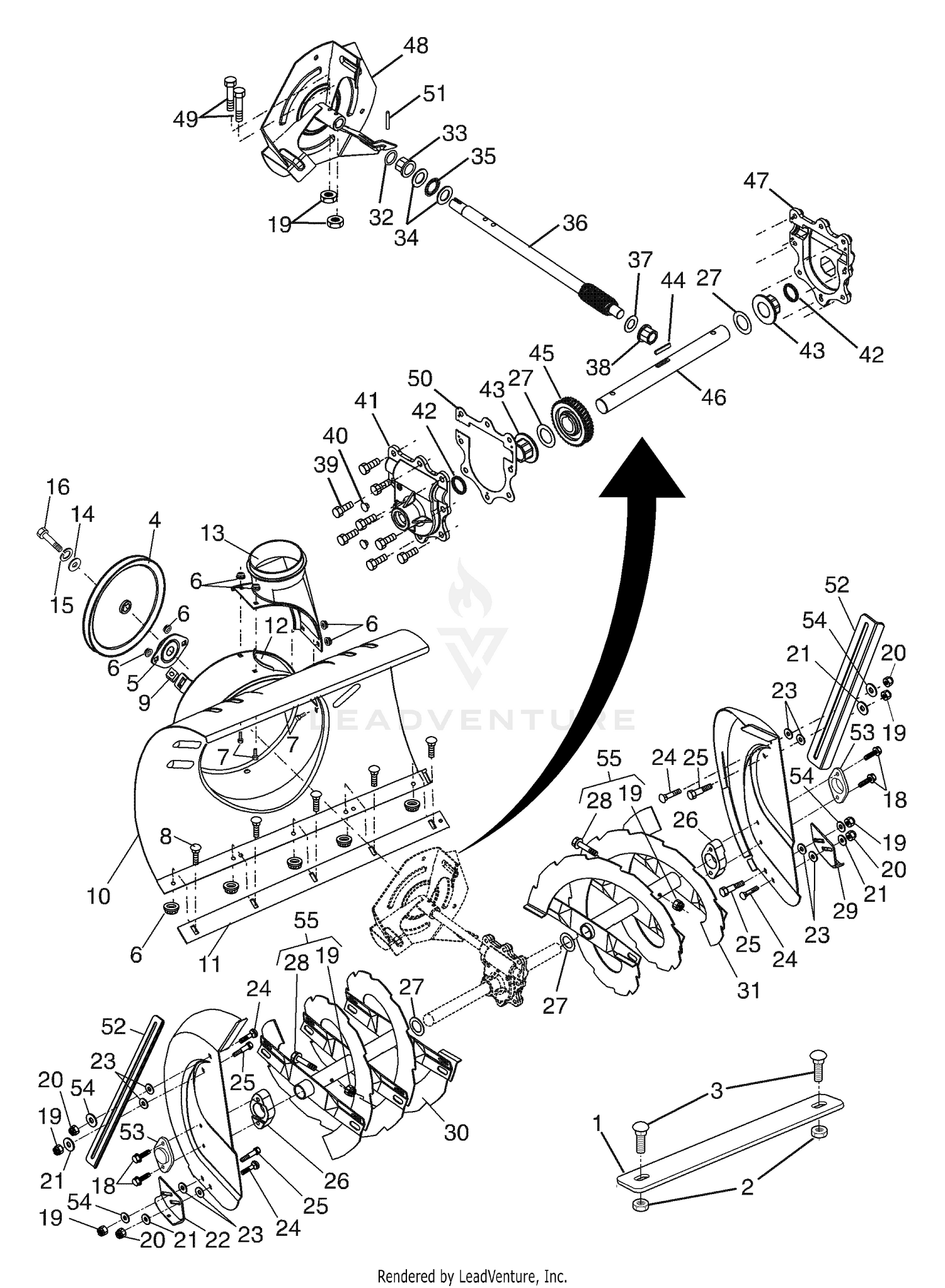 Auger Housing / Impeller Assembly