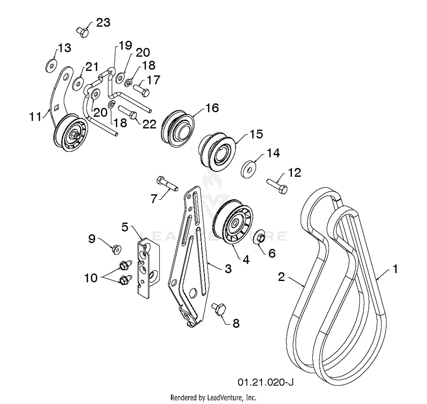 CHASSIS, ENGINE & PULLEYS 3