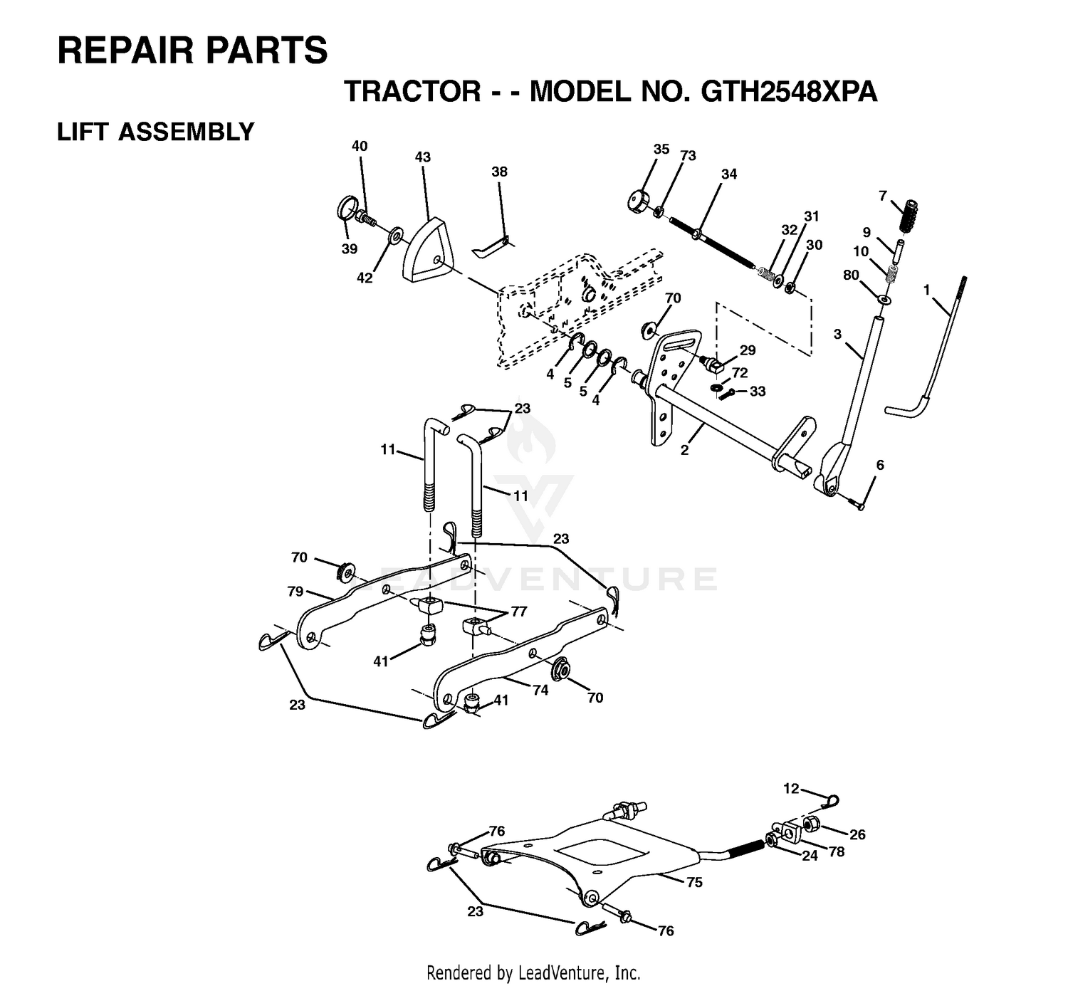 MOWER LIFT / DECK LIFT