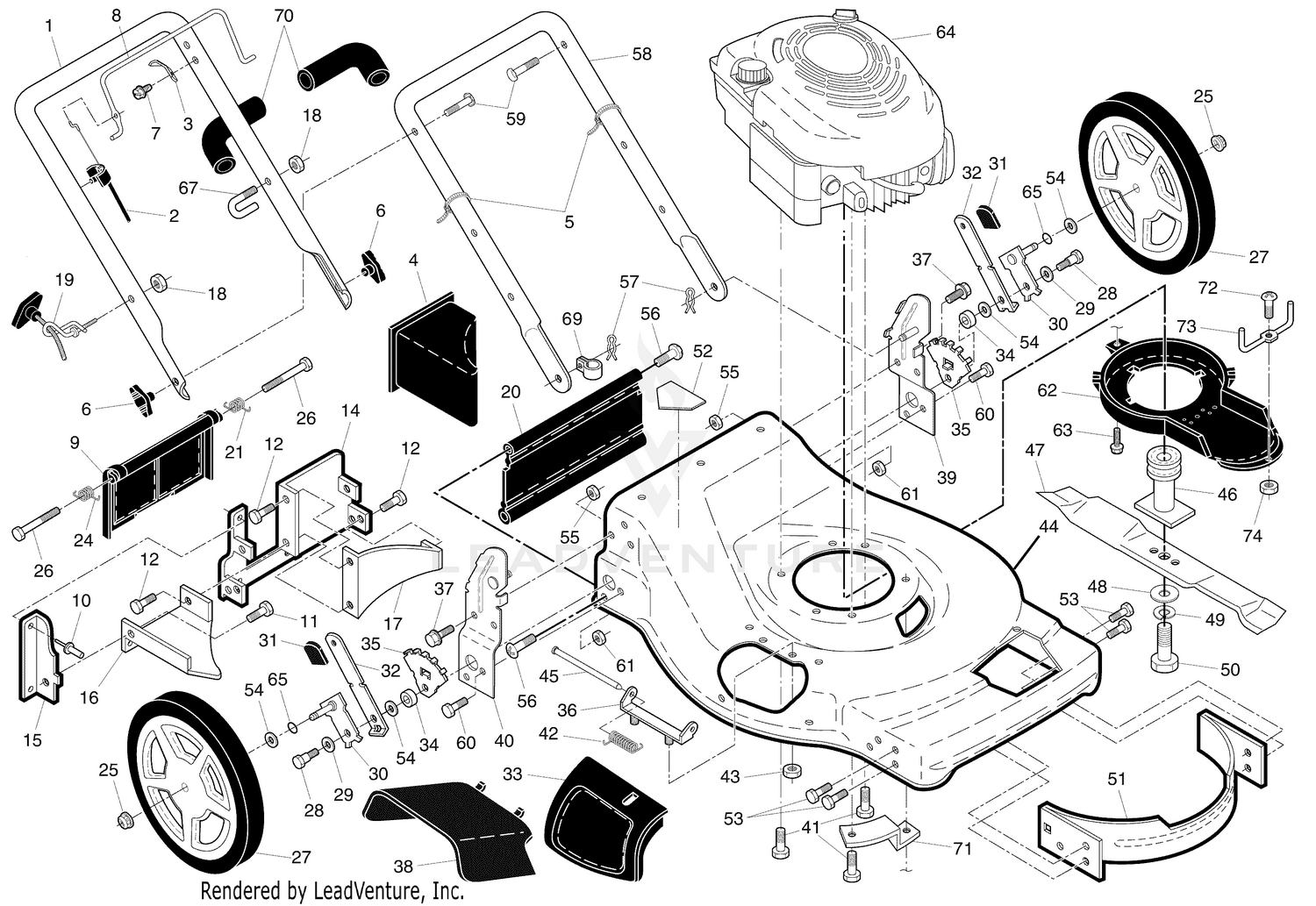 Handle & Deck Assembly