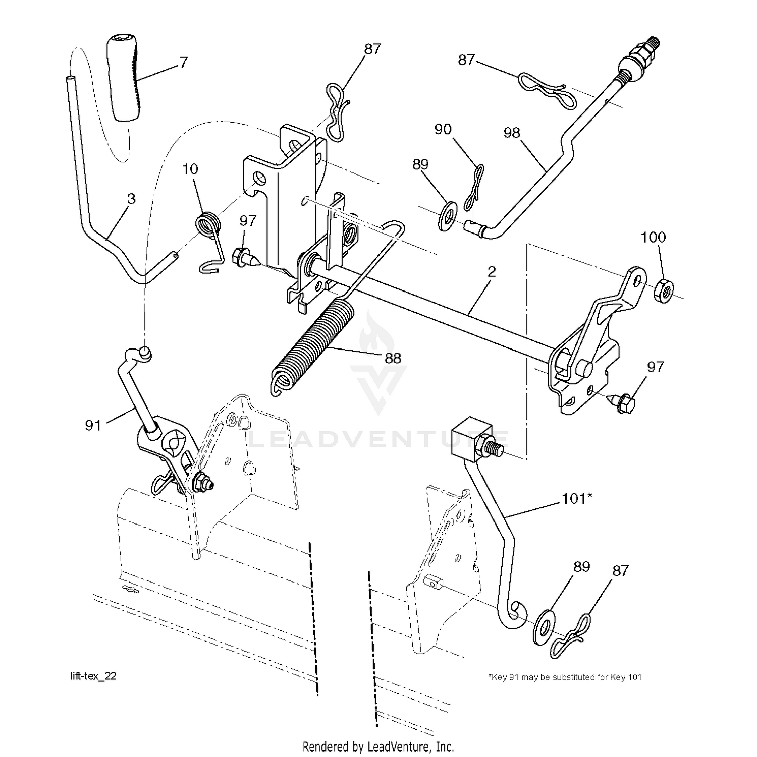 MOWER LIFT / DECK LIFT