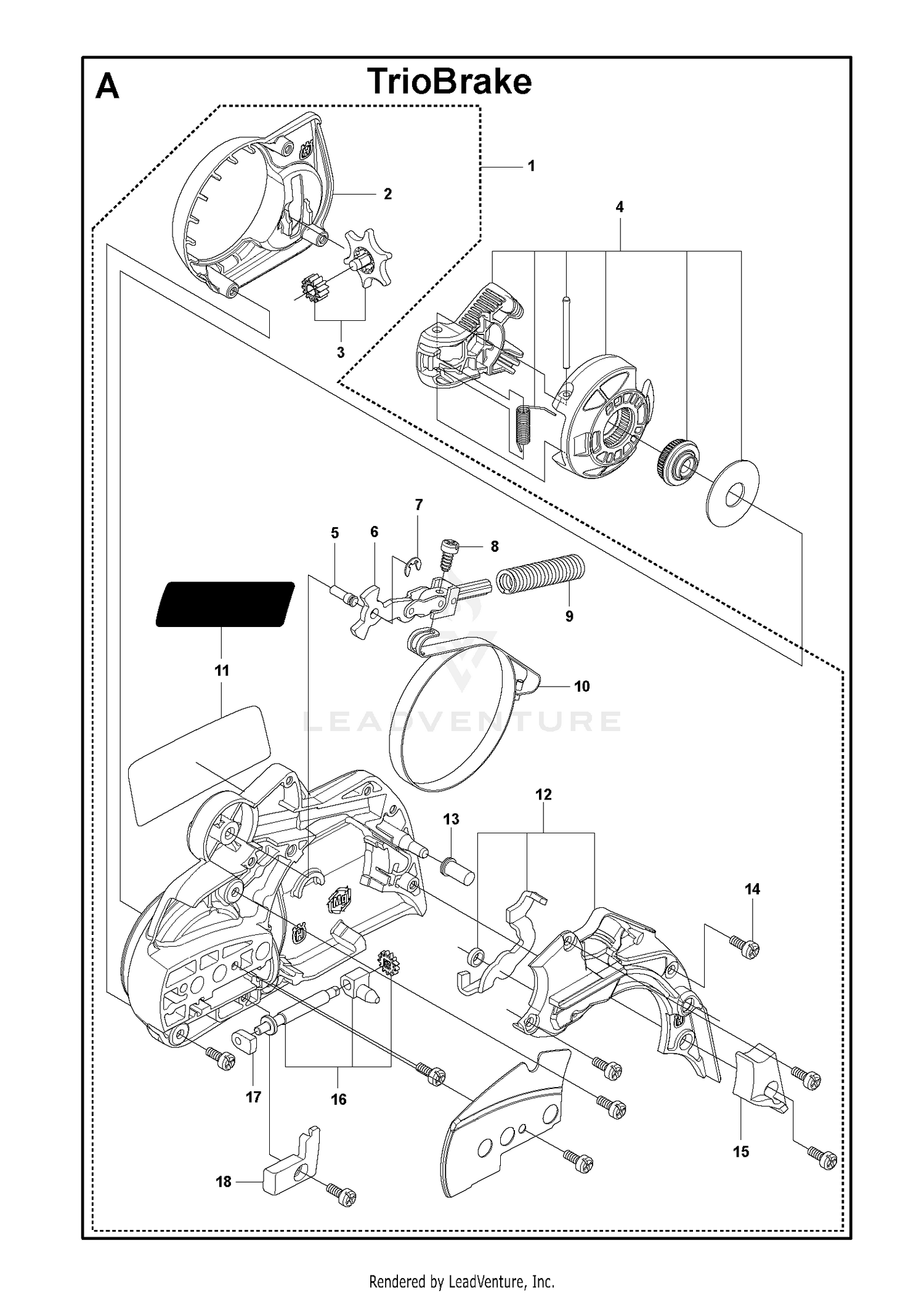 CHAIN BRAKE CLUTCH COVER