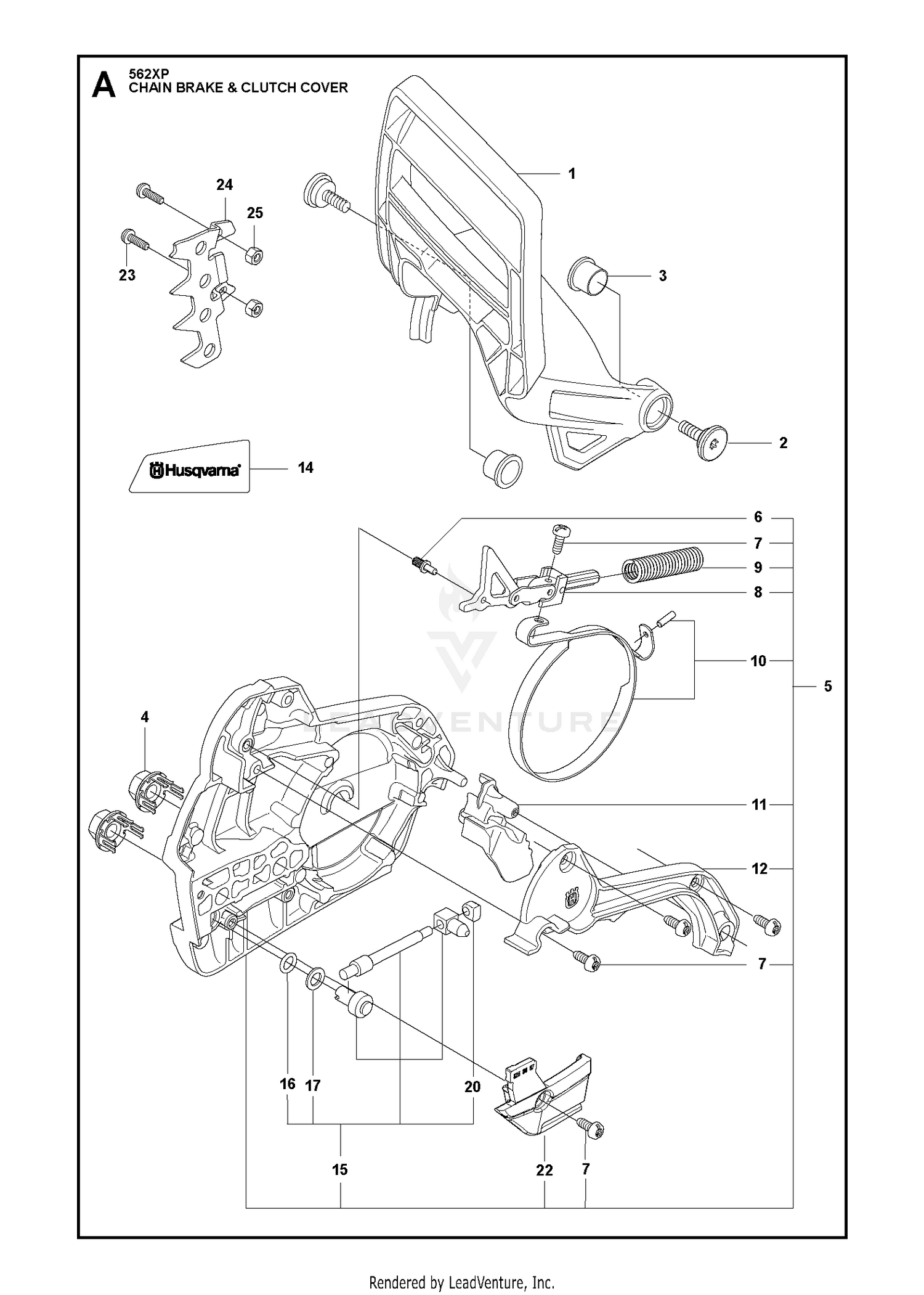 CHAIN BRAKE & CLUTCH COVER