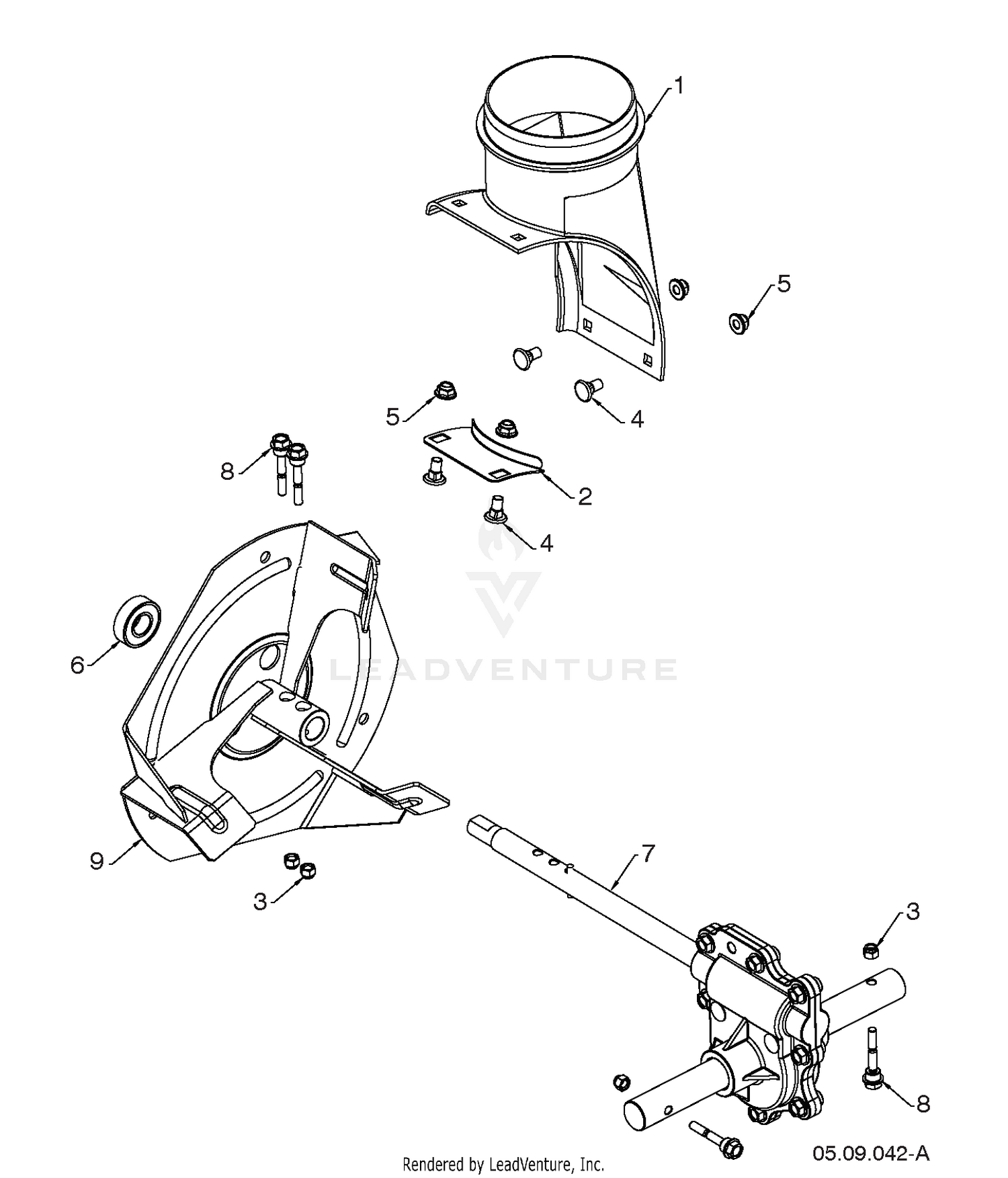 AUGER HOUSING & IMPELLER 5