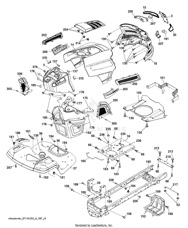 Husqvarna YTA22V46 - 96045005300 (2015-07) Tractors/Ride Mowers ...