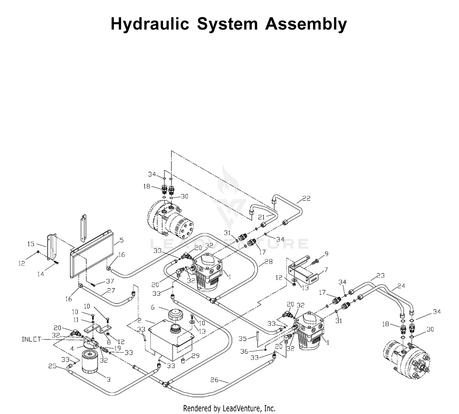 HYDRAULIC PUMP - MOTOR