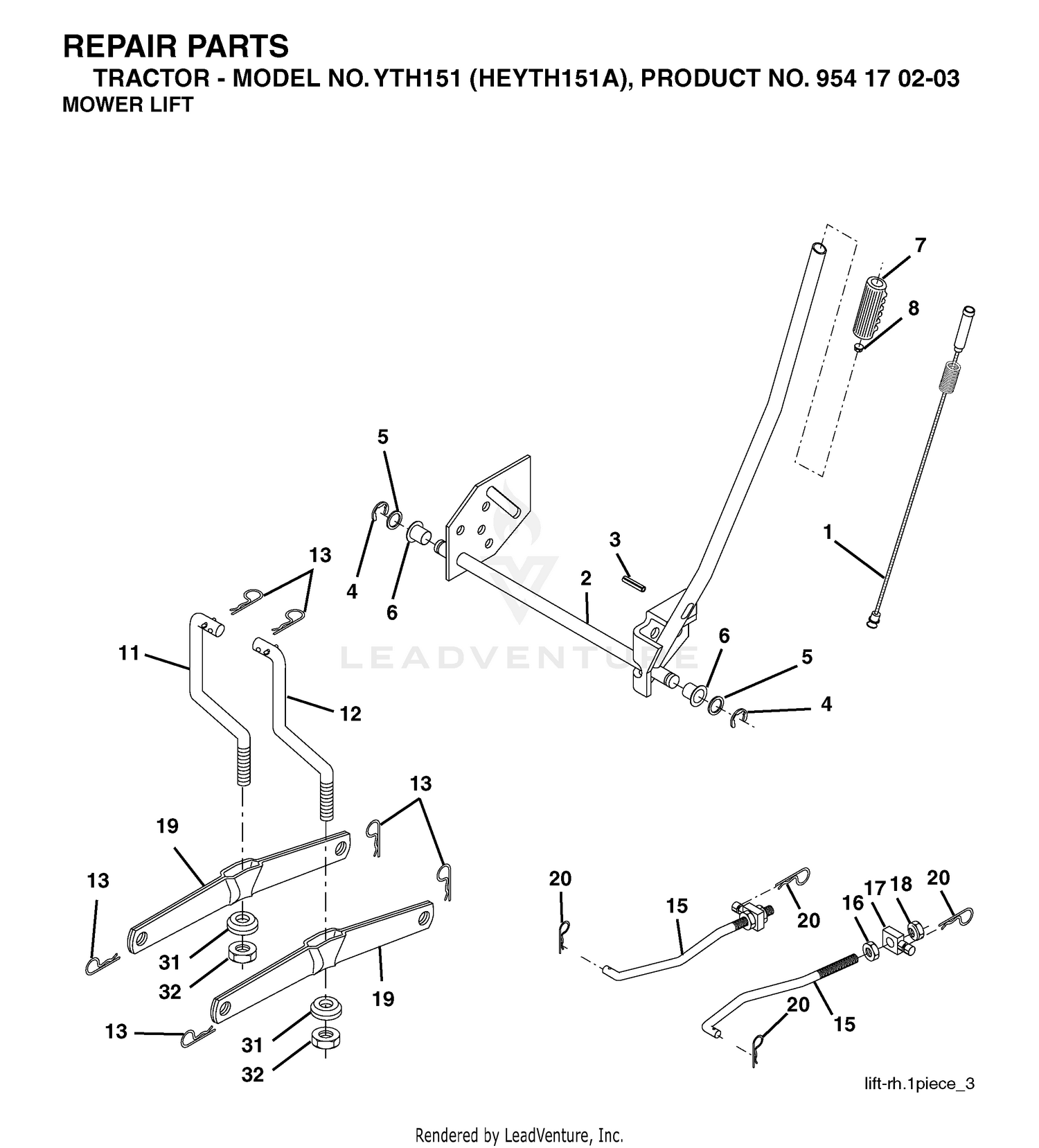 MOWER LIFT / DECK LIFT