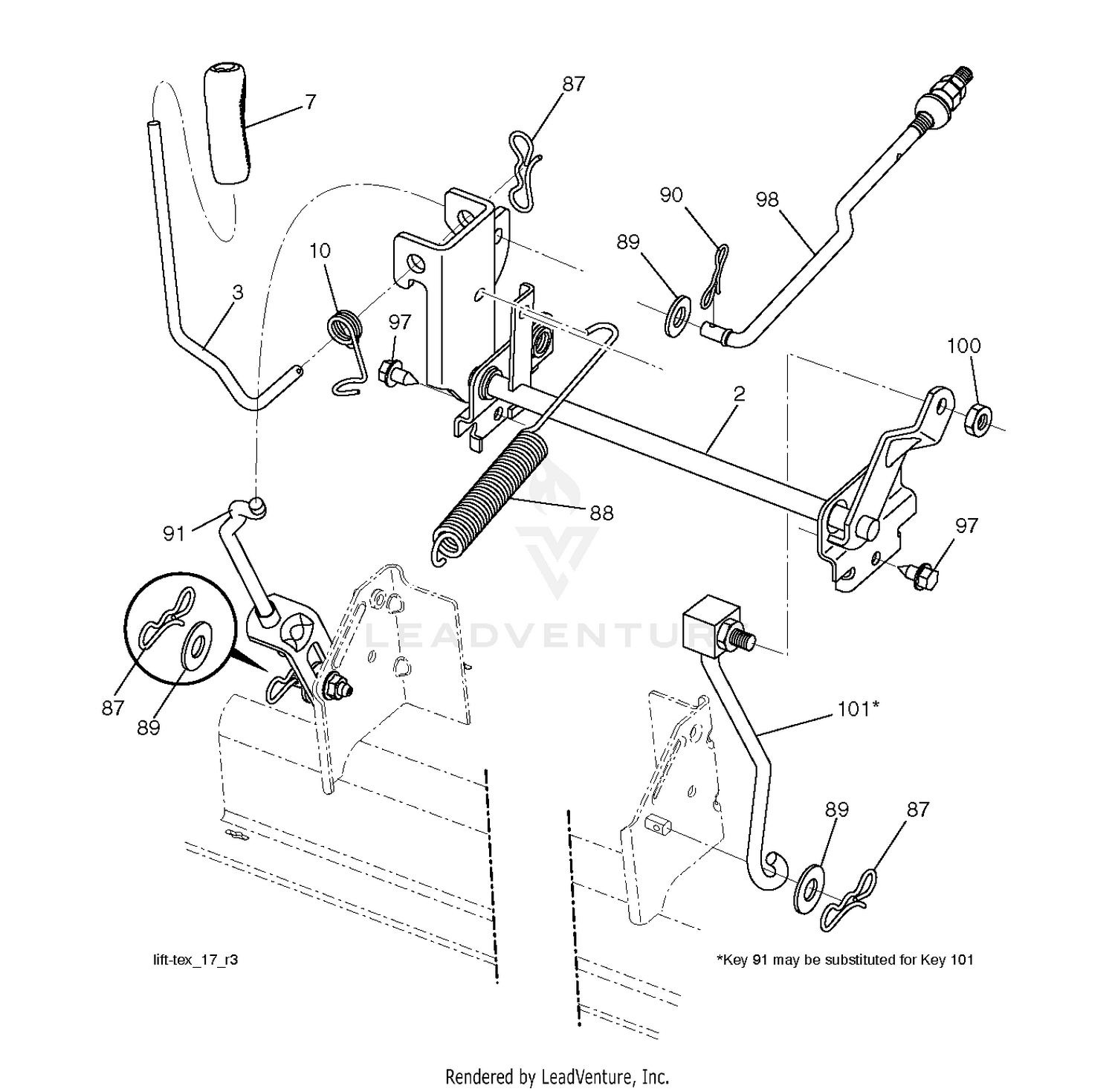 MOWER LIFT / DECK LIFT