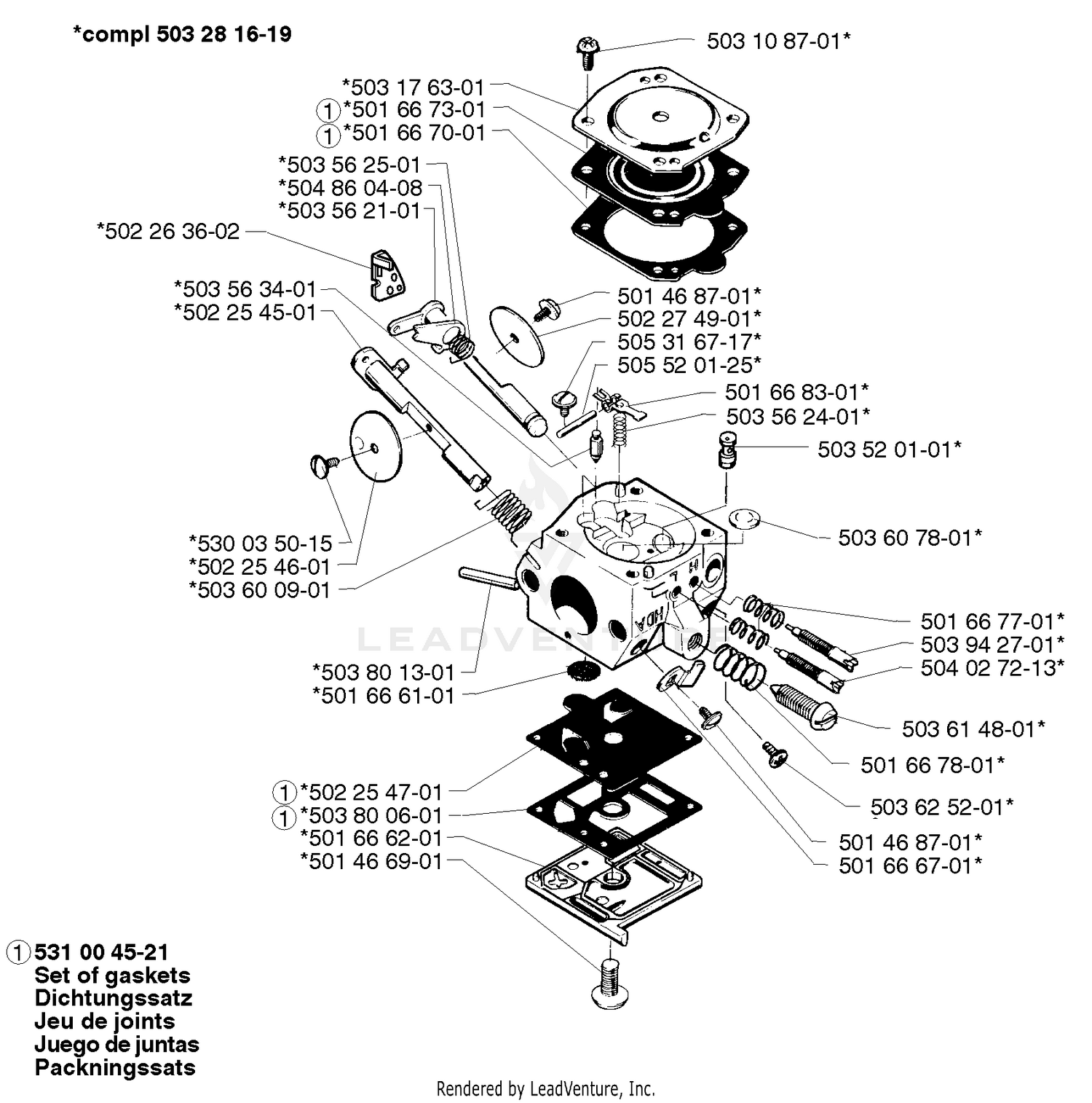 Carburetor - Walbro HDA-142