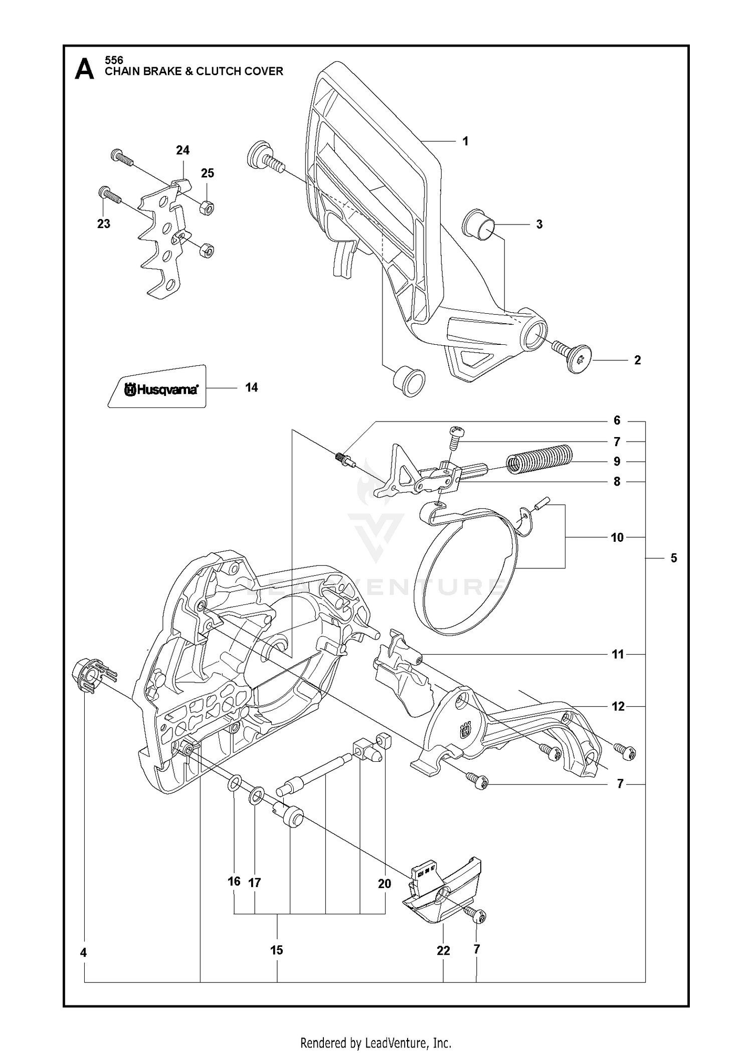 CHAIN BRAKE & CLUTCH COVER