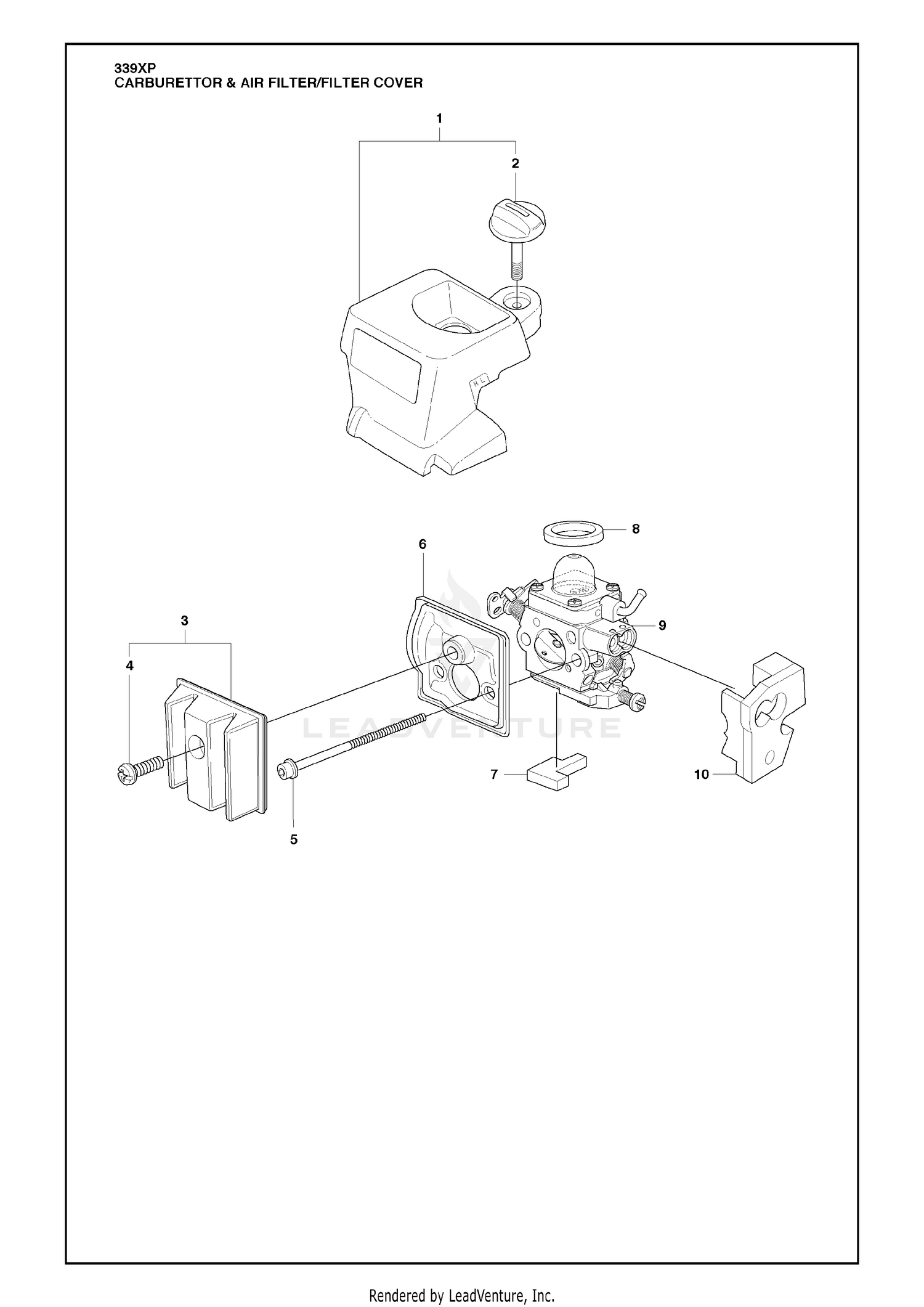 Carburettor & Air Filter/Filter Cover