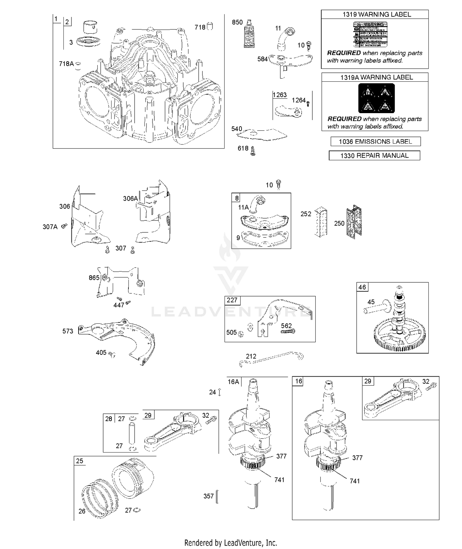 CYLINDER, CRANKSHAFT, CAMSHAFT, AIR GUIDES 11