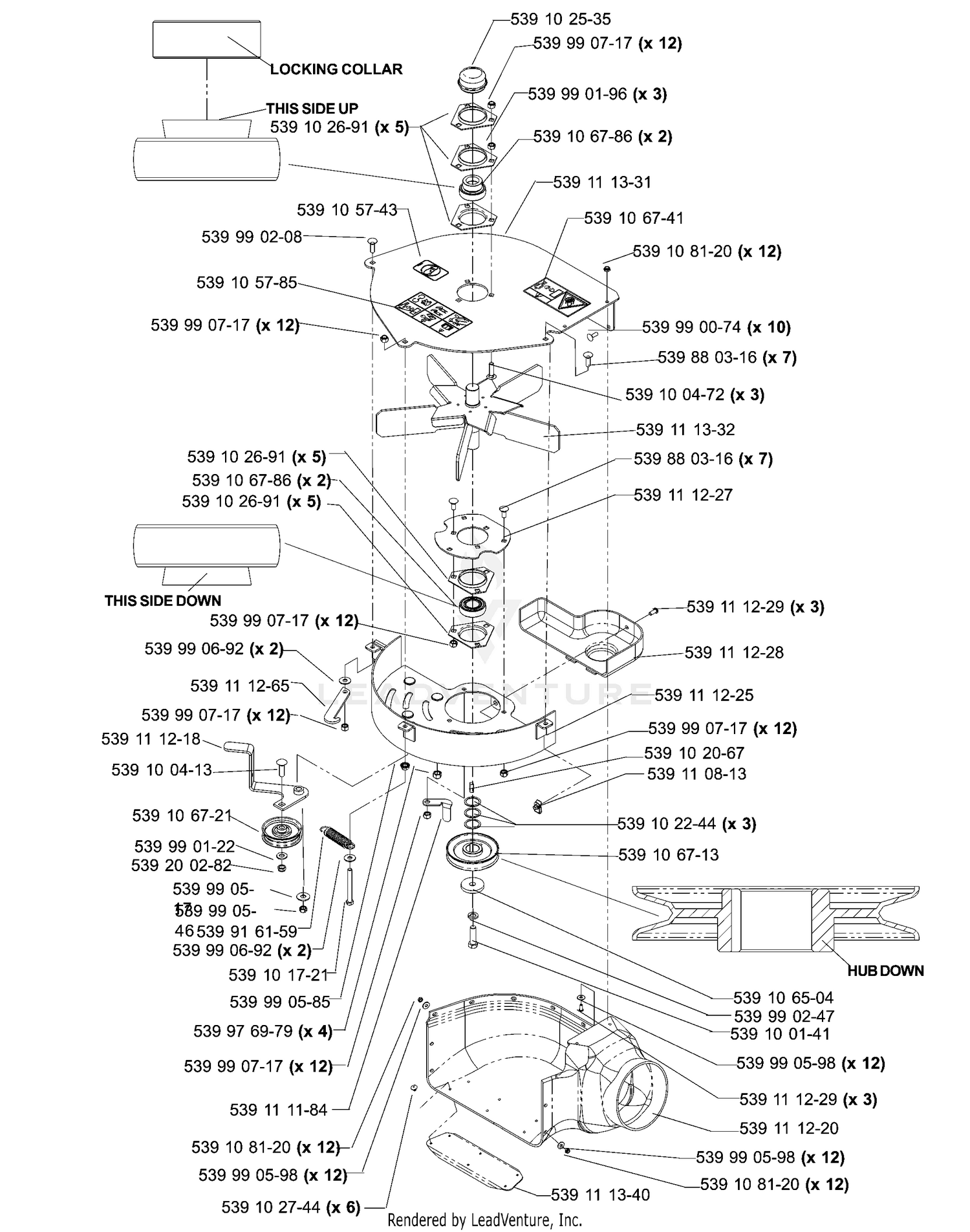 Accessories Collection System Blower 52"/ 61"