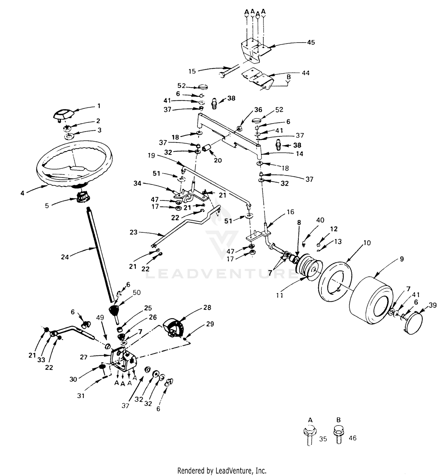 Steering, Front Axle And Wheels