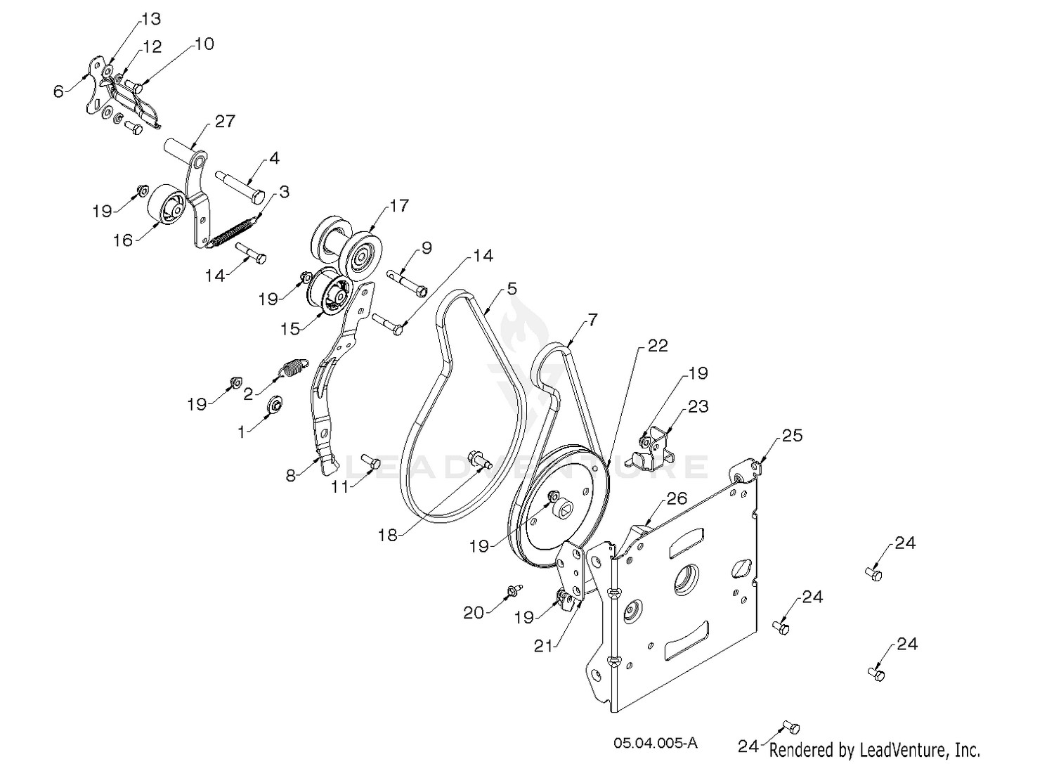 "CHASSIS, ENGINE & PULLEYS" 4