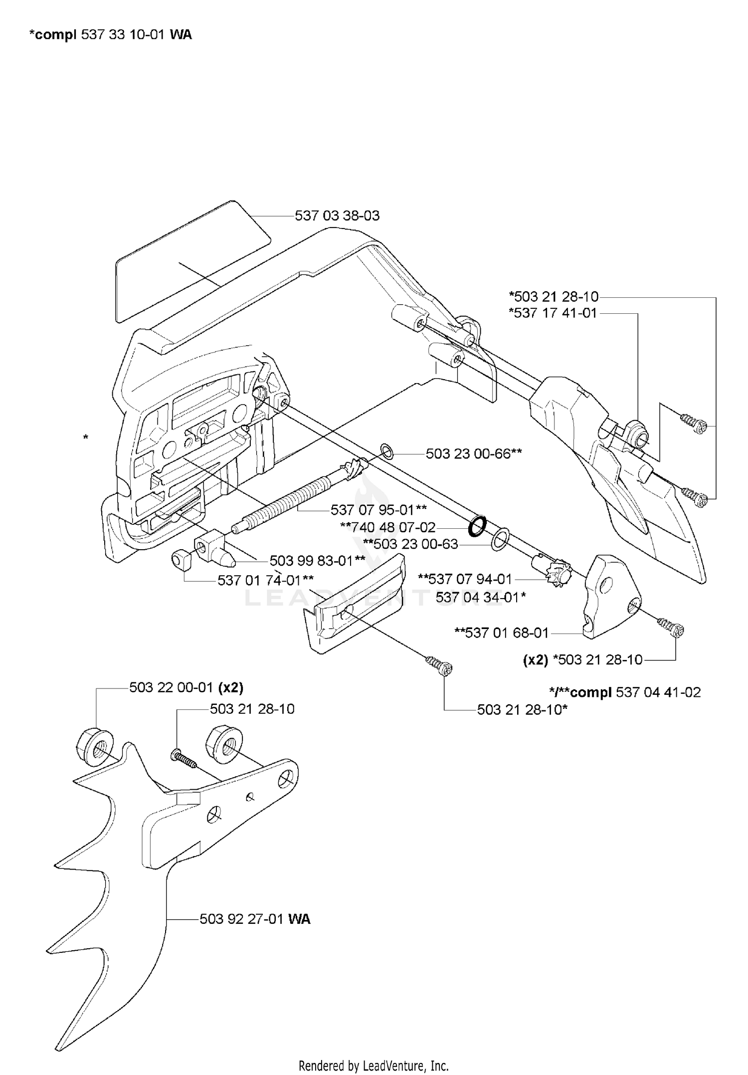 Side Cover/Bar Adj.