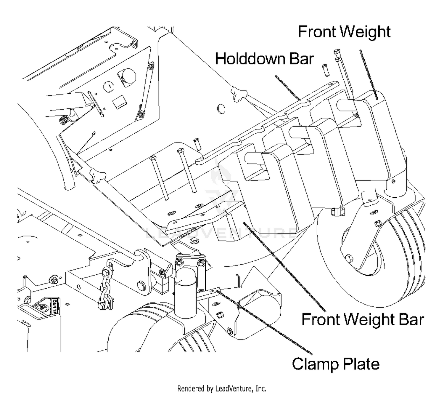 Custom Kit For iZ 540200942 - Front Weight Bar