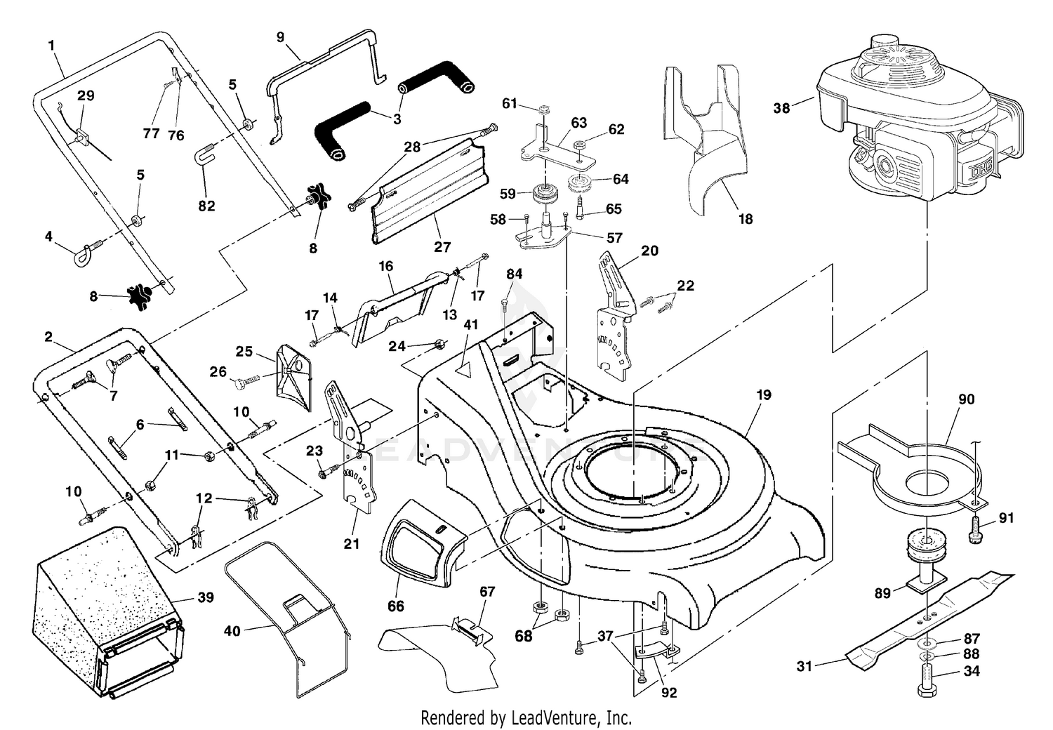 Handle & Deck Assembly